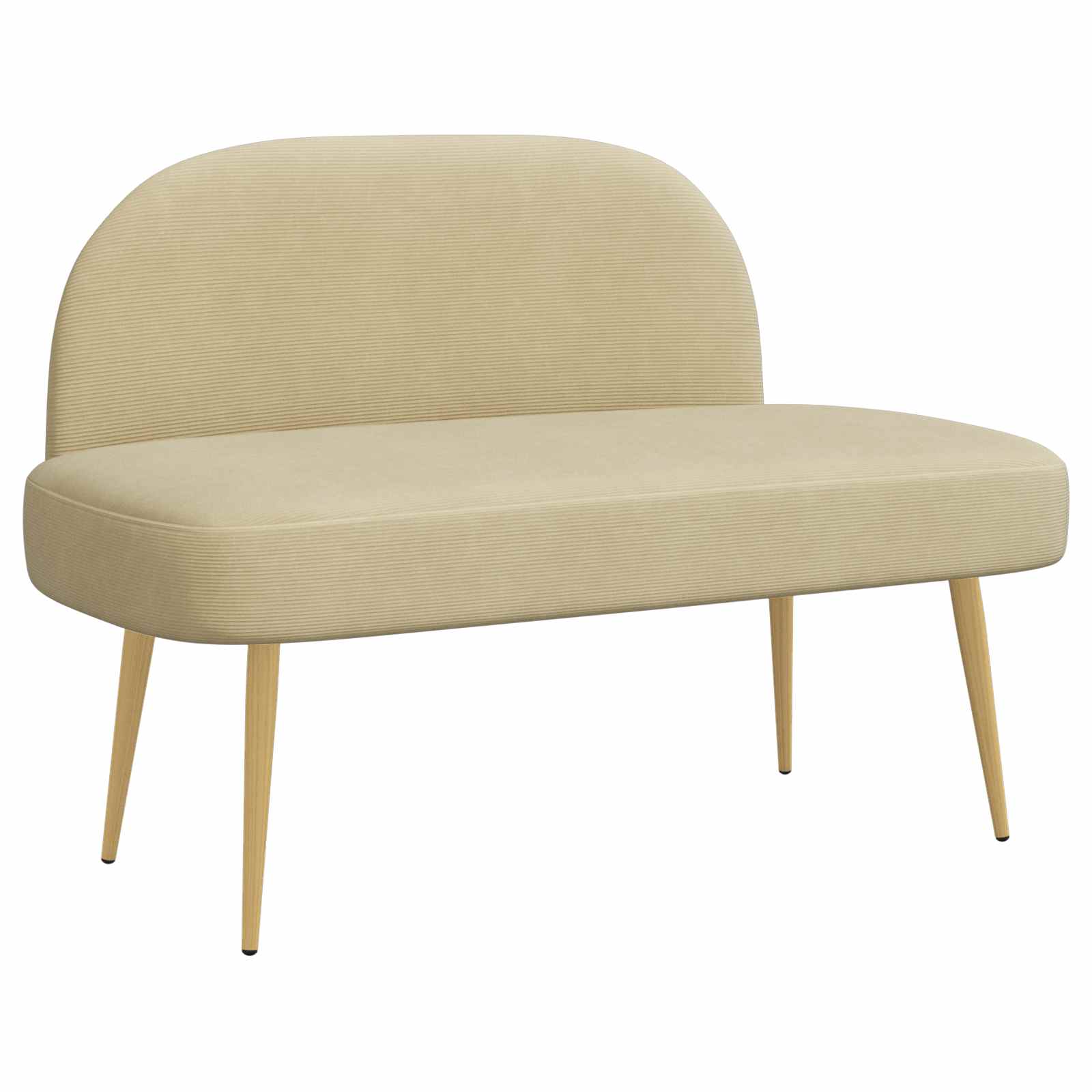 Beklede bank met rugleuning Lichtgroen Grijs 110 x 60 x 76 cm – afbeelding 2