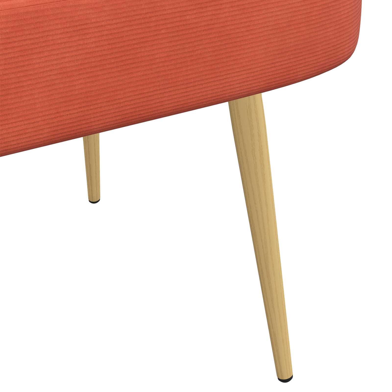 Beklede bank met rugleuning Rood-oranje 110 x 60 x 76 cm – afbeelding 6