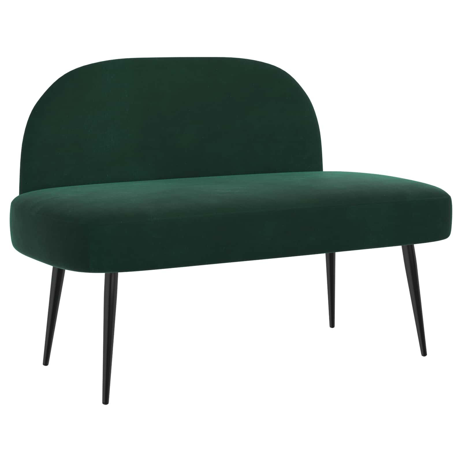 Beklede bank met rugleuning Donkergroen 110 x 60 x 76 cm – afbeelding 2