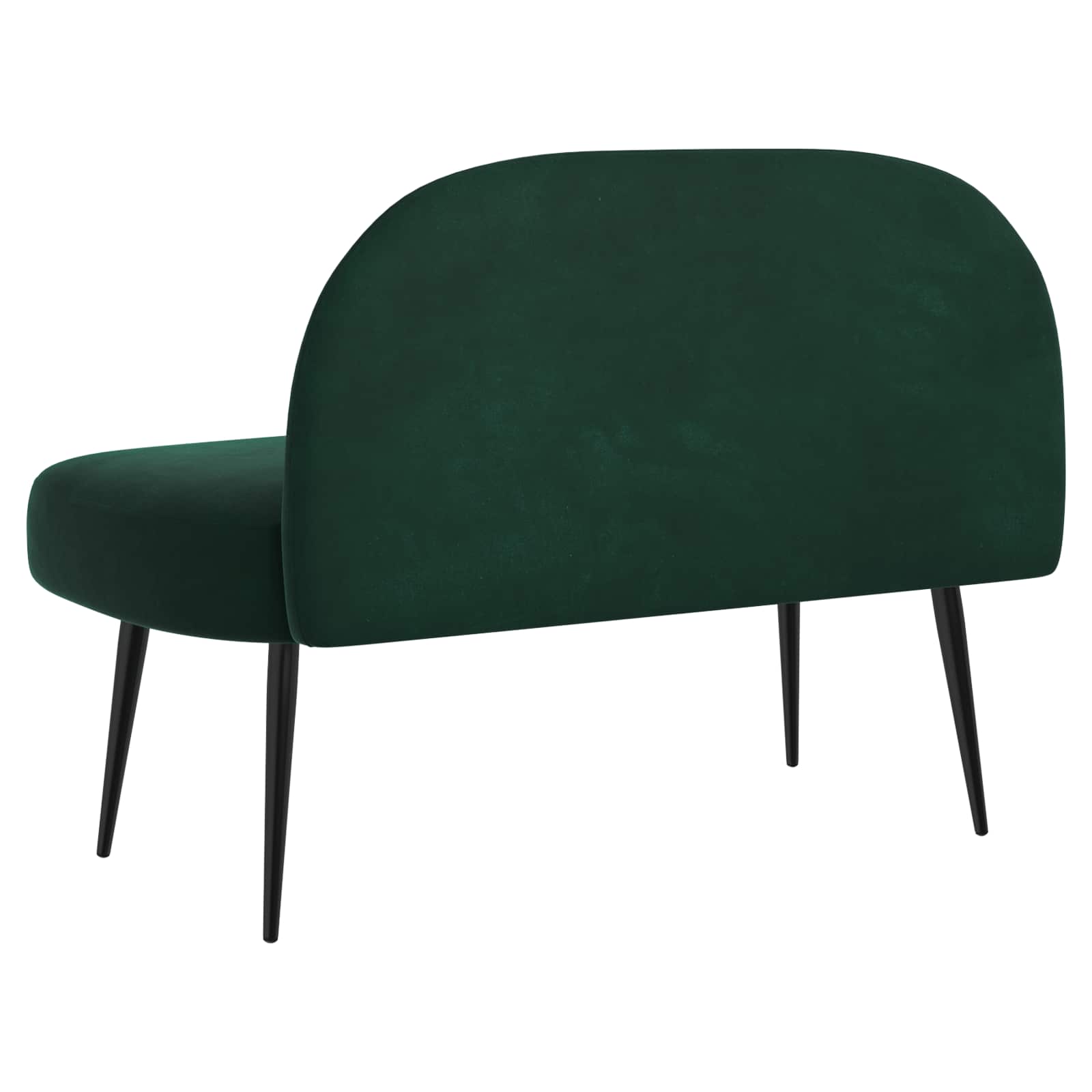 Beklede bank met rugleuning Donkergroen 110 x 60 x 76 cm – afbeelding 4