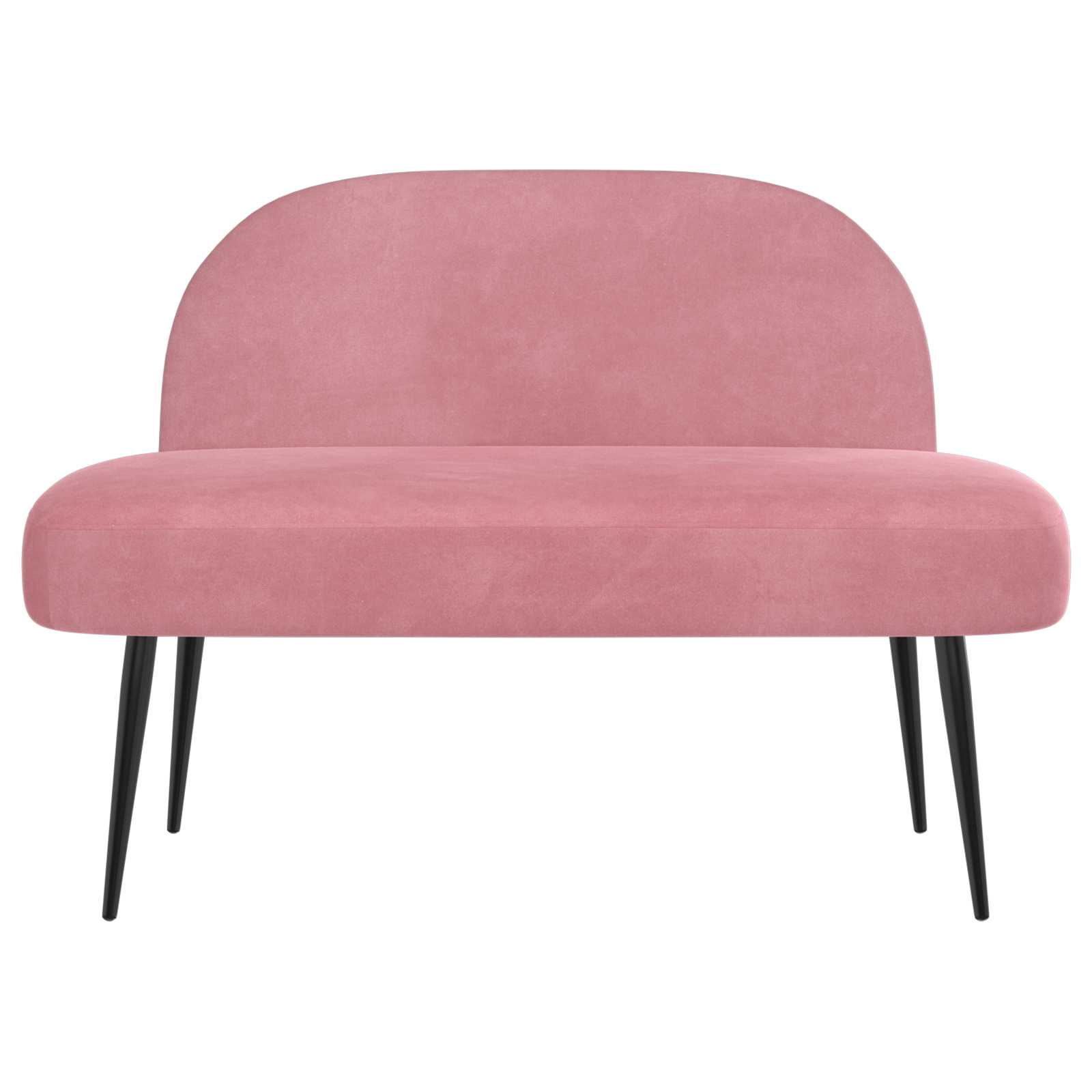 Beklede bank met rugleuning Roze 110 x 60 x 76 cm Fluweel – afbeelding 3