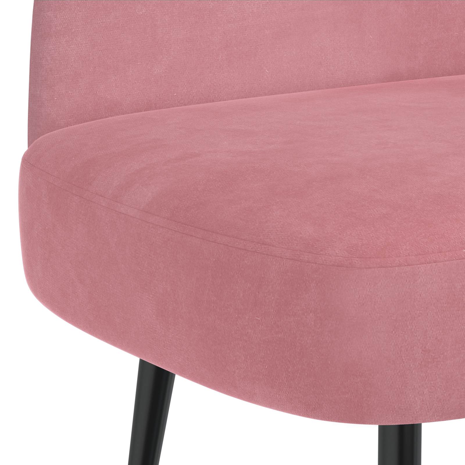 Beklede bank met rugleuning Roze 110 x 60 x 76 cm Fluweel – afbeelding 5