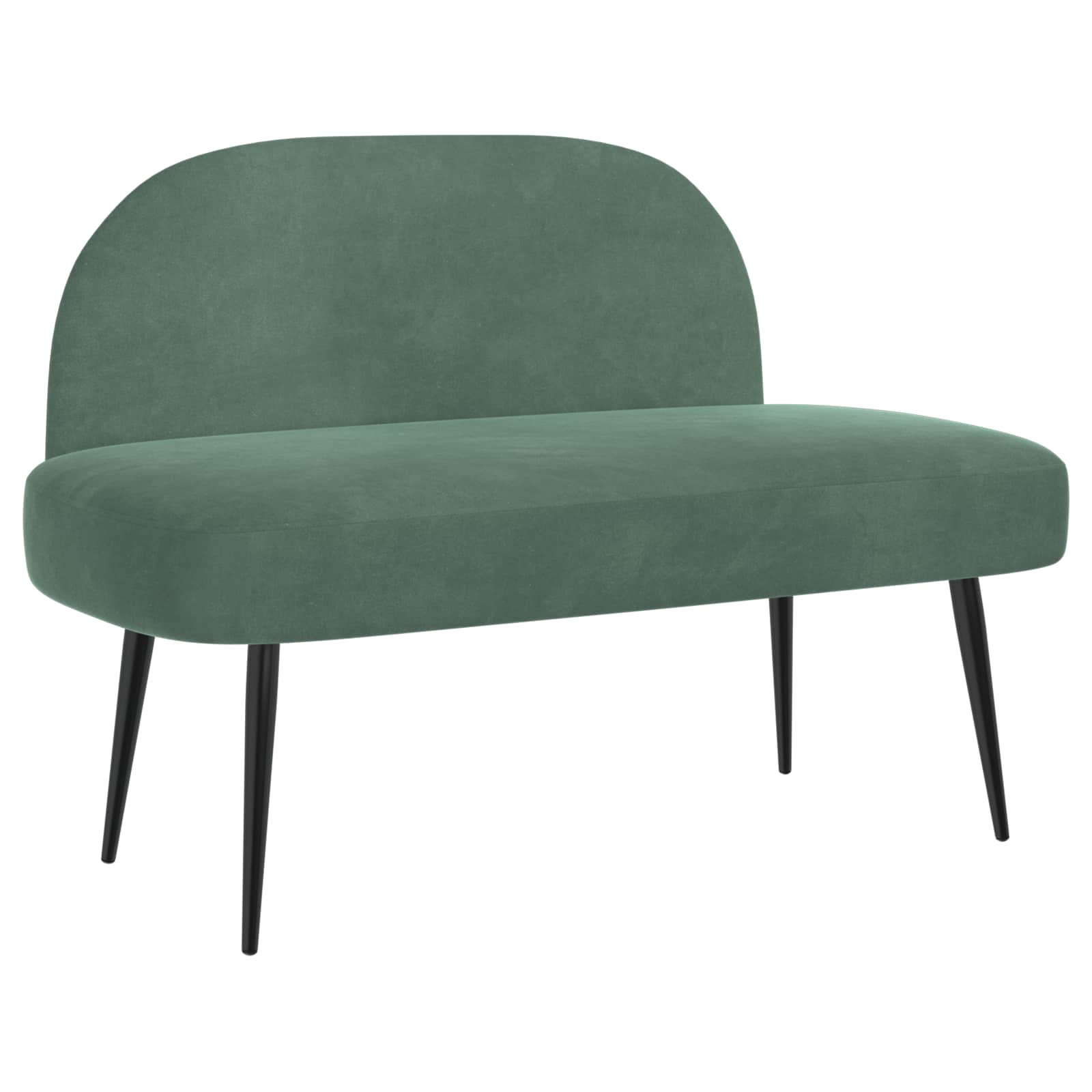 Beklede bank met rugleuning Zeegroen 110 x 60 x 76 cm Fluweel – afbeelding 2