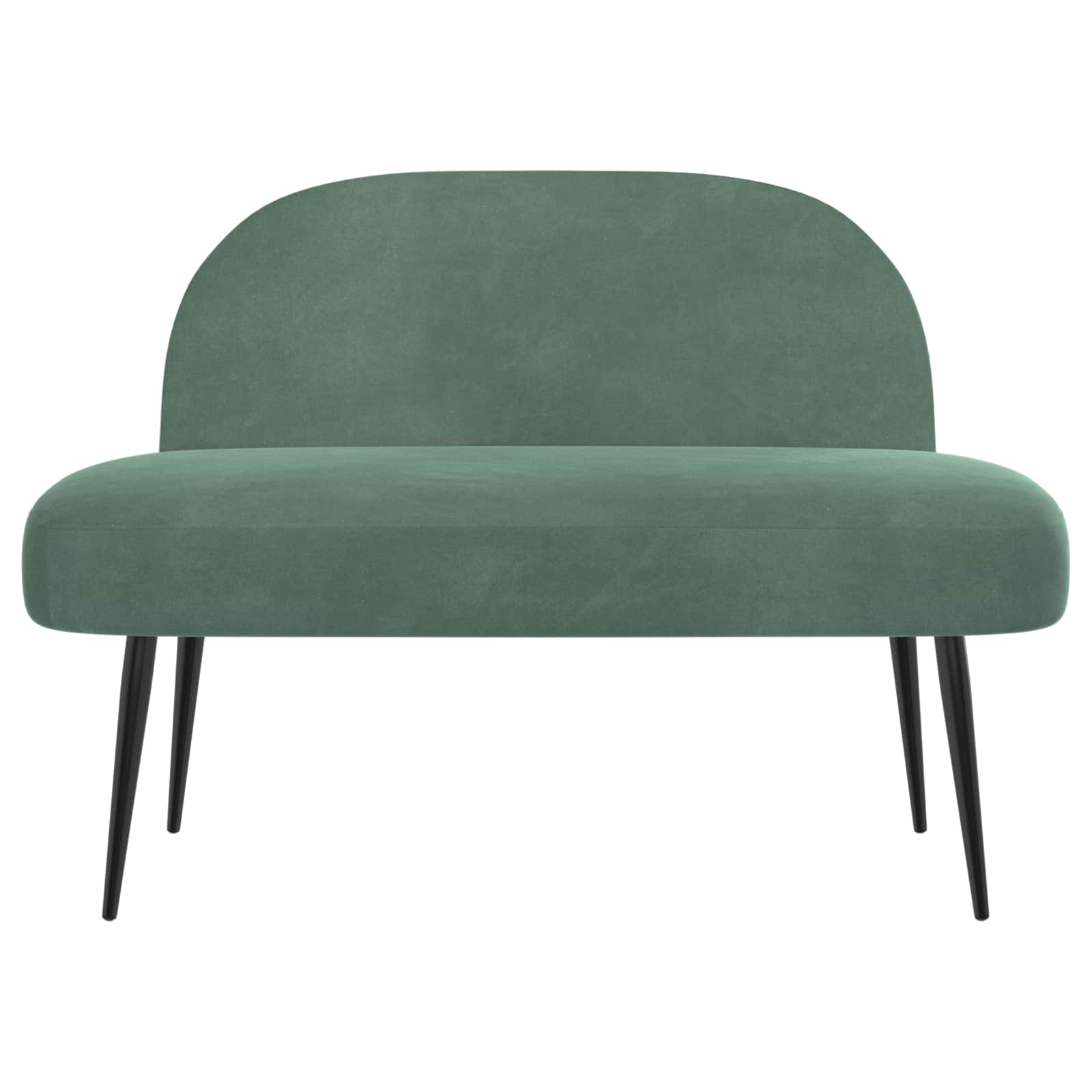Beklede bank met rugleuning Zeegroen 110 x 60 x 76 cm Fluweel – afbeelding 3