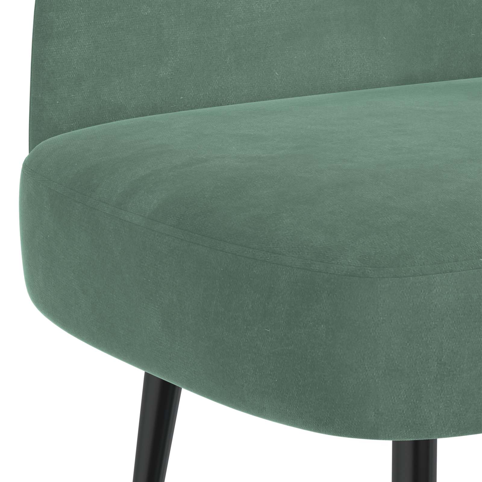 Beklede bank met rugleuning Zeegroen 110 x 60 x 76 cm Fluweel – afbeelding 5