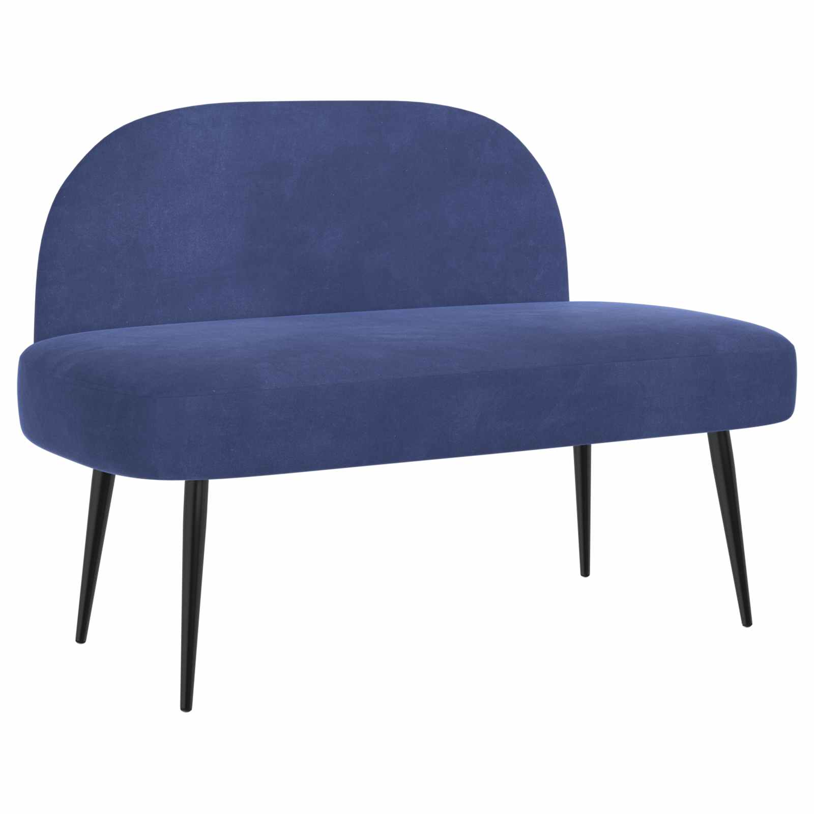 Beklede bank met rugleuning Politieblauw 110 x 60 x 76 cm – afbeelding 2