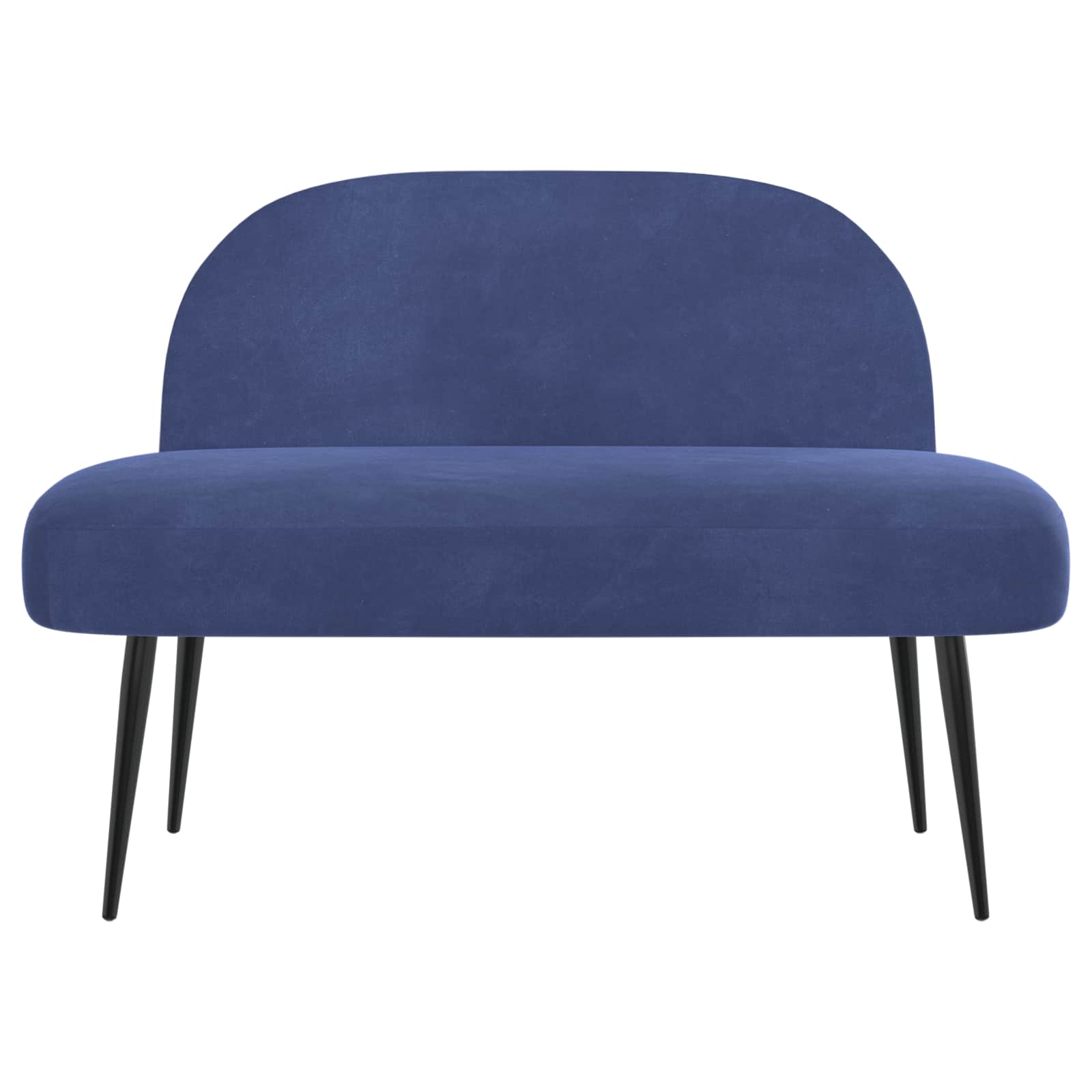 Beklede bank met rugleuning Politieblauw 110 x 60 x 76 cm – afbeelding 3