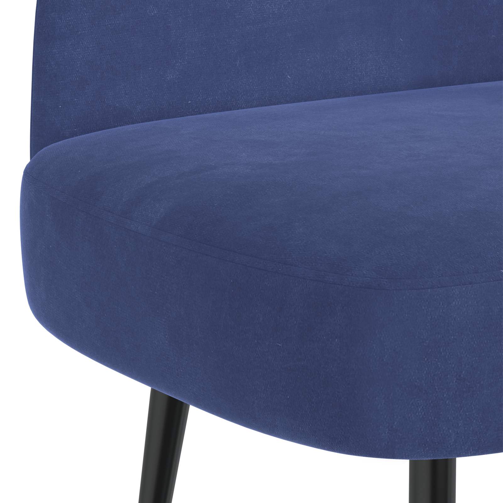 Beklede bank met rugleuning Politieblauw 110 x 60 x 76 cm – afbeelding 5