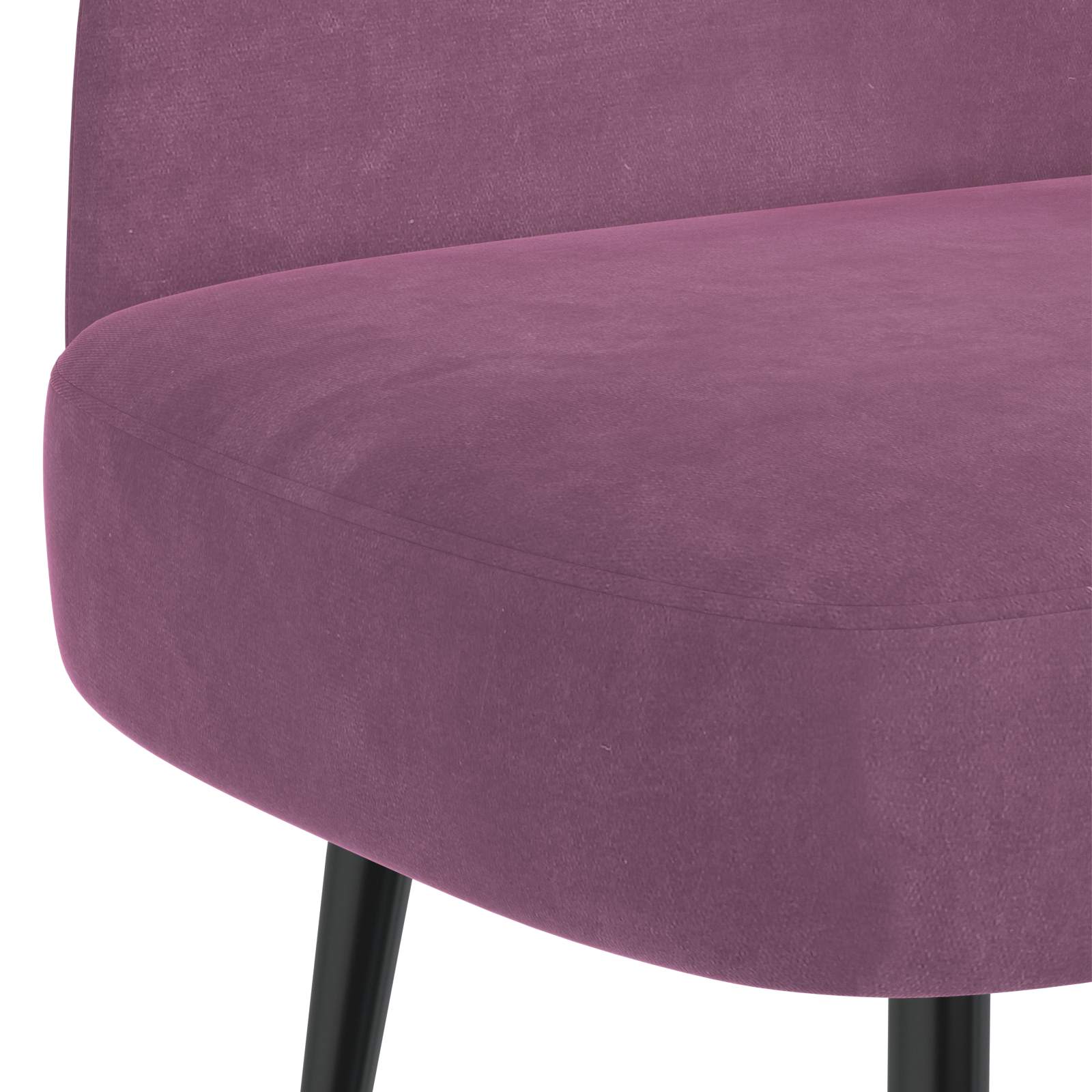 Beklede bank met rugleuning Paars 110 x 60 x 76 cm Fluweel – afbeelding 5