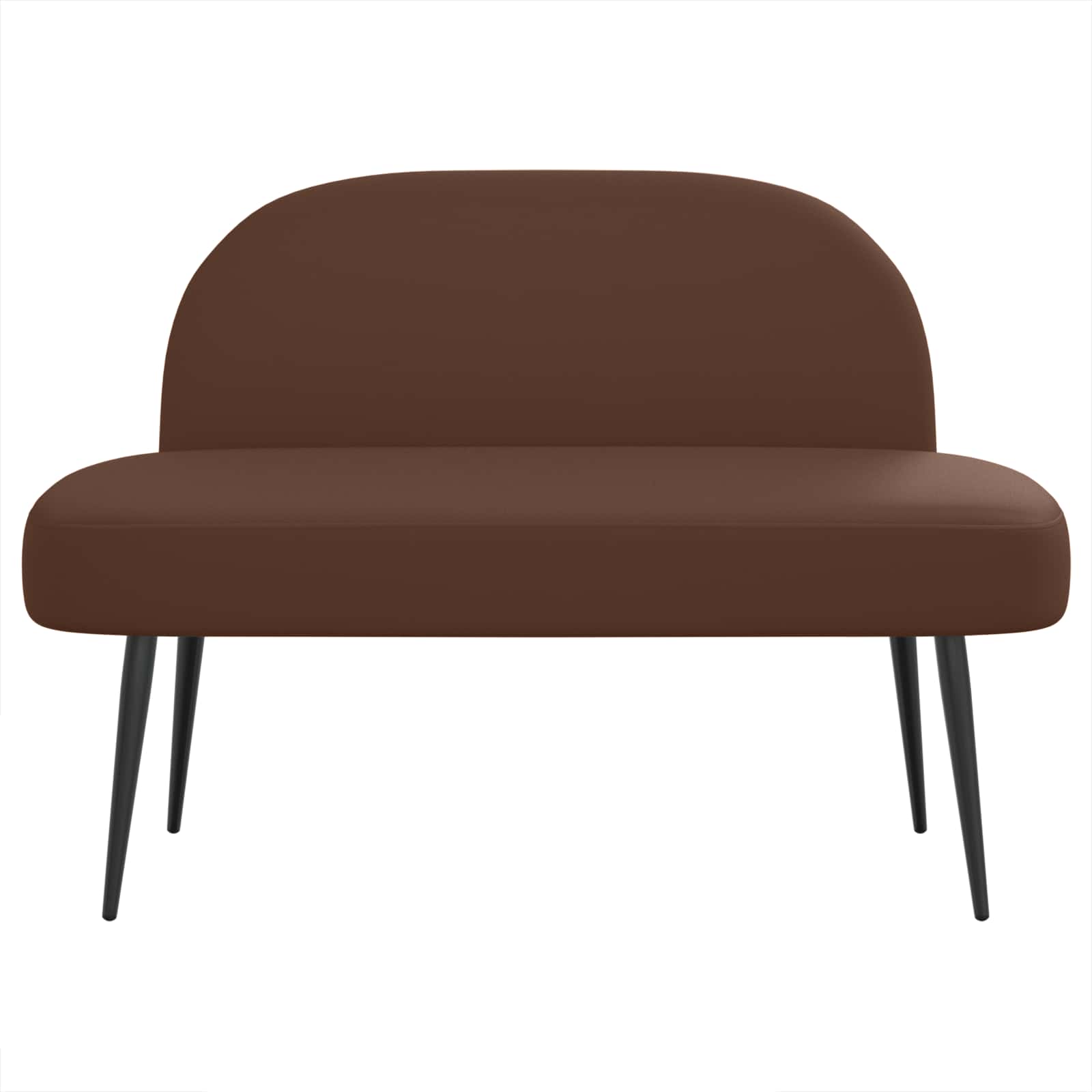 Beklede bank met rugleuning Bruin 110 x 60 x 76 cm Kunstleer – afbeelding 3