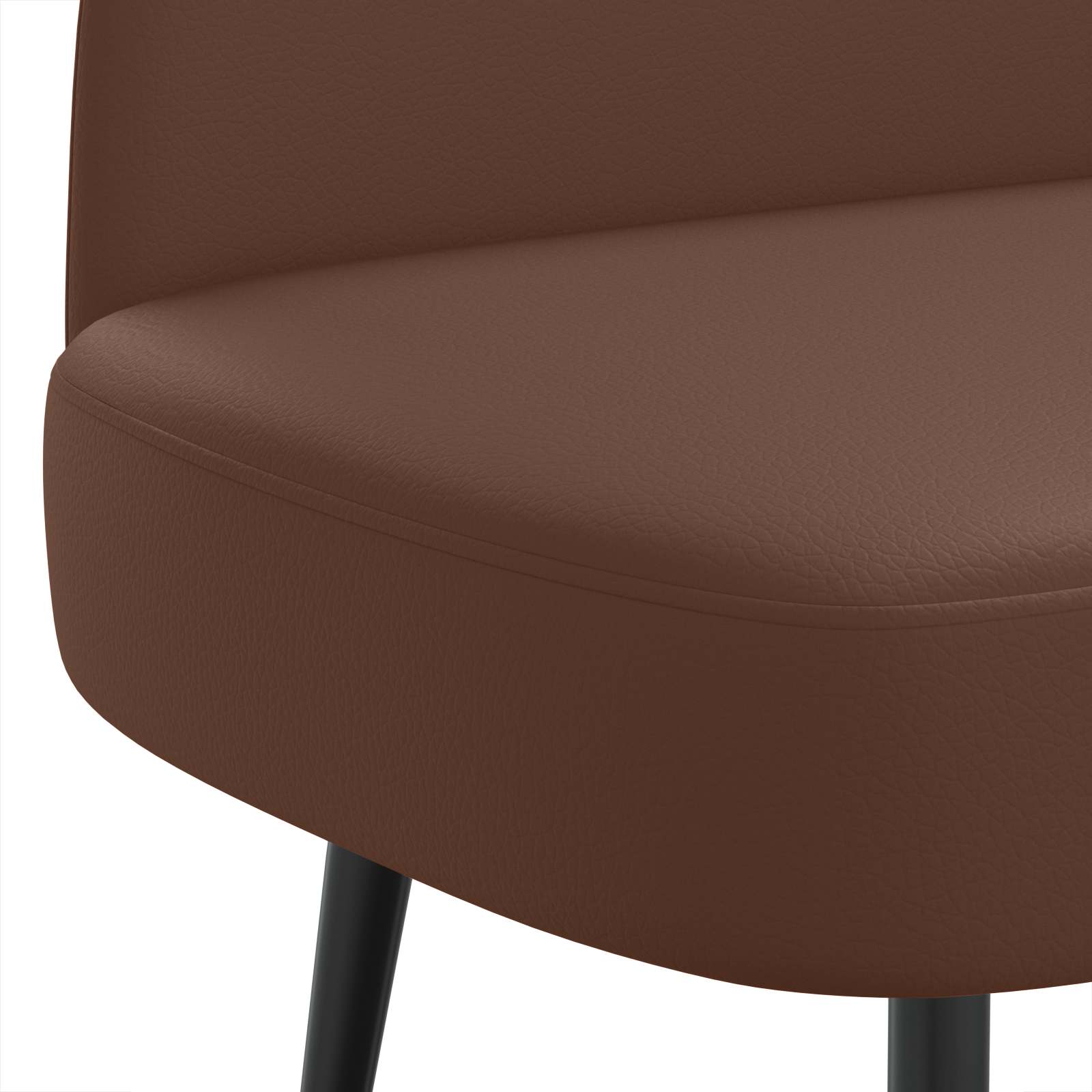 Beklede bank met rugleuning Bruin 110 x 60 x 76 cm Kunstleer – afbeelding 5