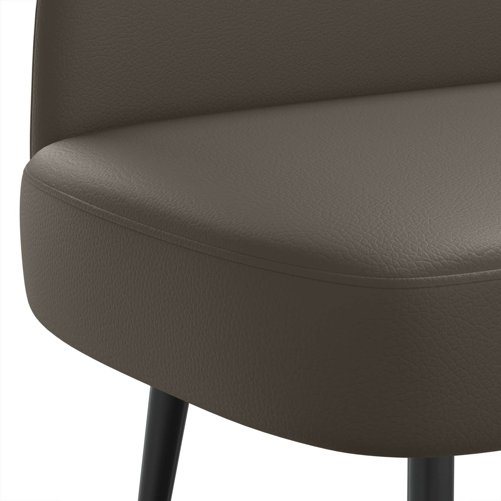 Beklede bank met rugleuning Grijs 110 x 60 x 76 cm Kunstleer – afbeelding 5