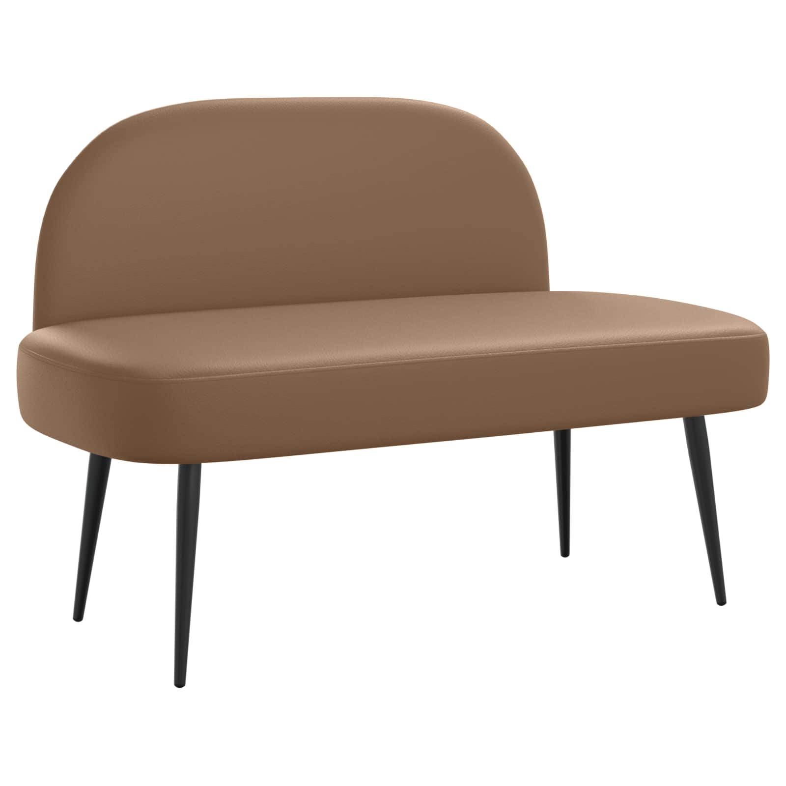 Beklede bank met rugleuning Cappuccino 110 x 60 x 76 cm – afbeelding 2