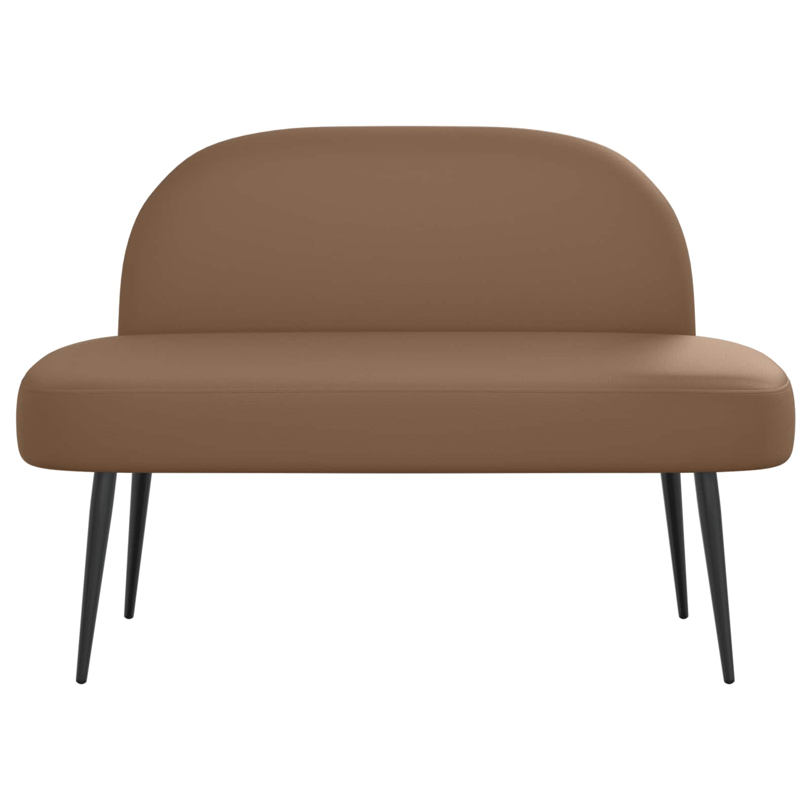 Beklede bank met rugleuning Cappuccino 110 x 60 x 76 cm – afbeelding 3