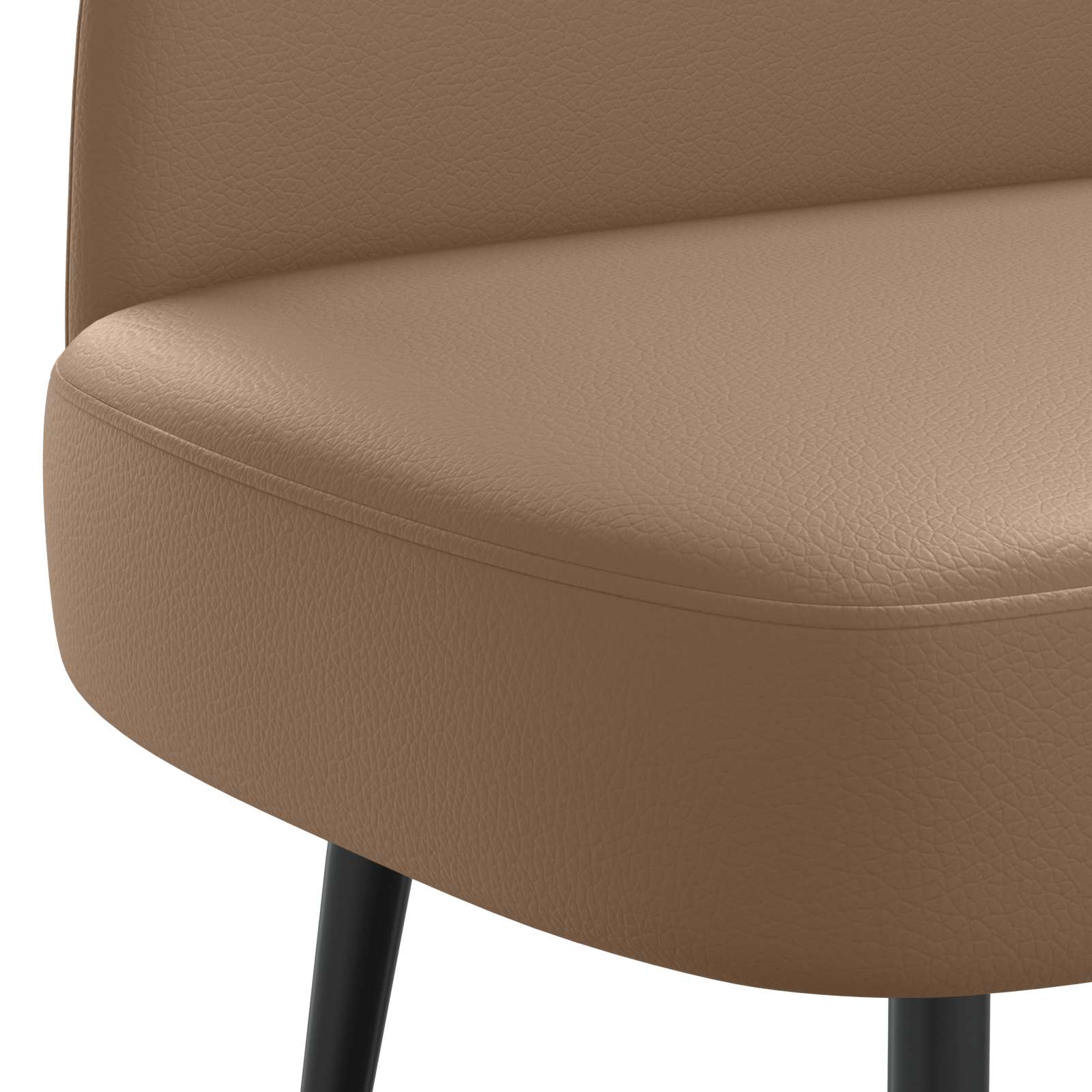 Beklede bank met rugleuning Cappuccino 110 x 60 x 76 cm – afbeelding 5