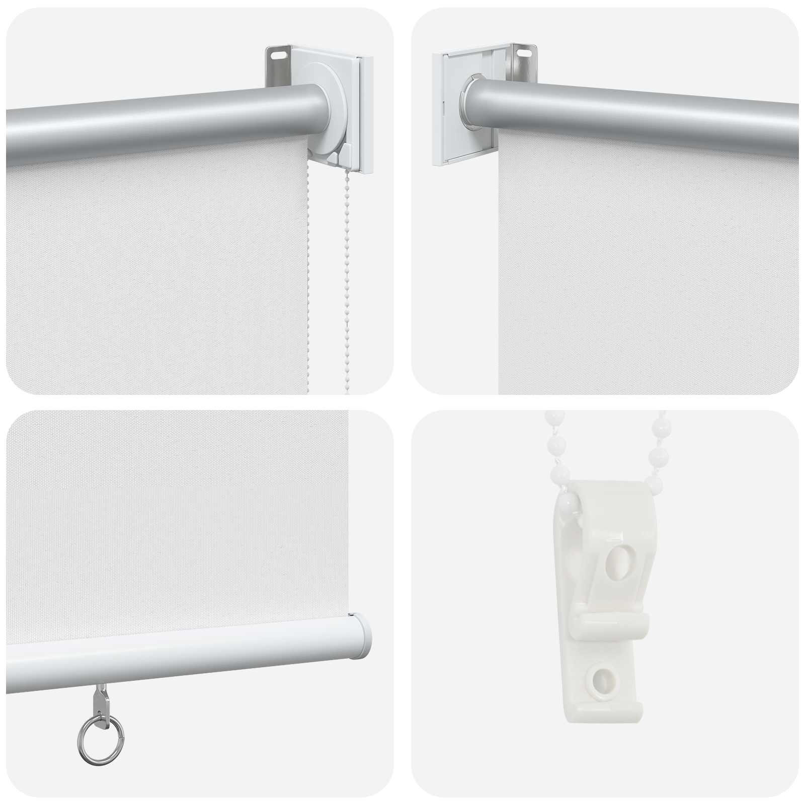 Buitenrolgordijn UV-bescherming Wit 125 x 230 cm (B x H) – afbeelding 5