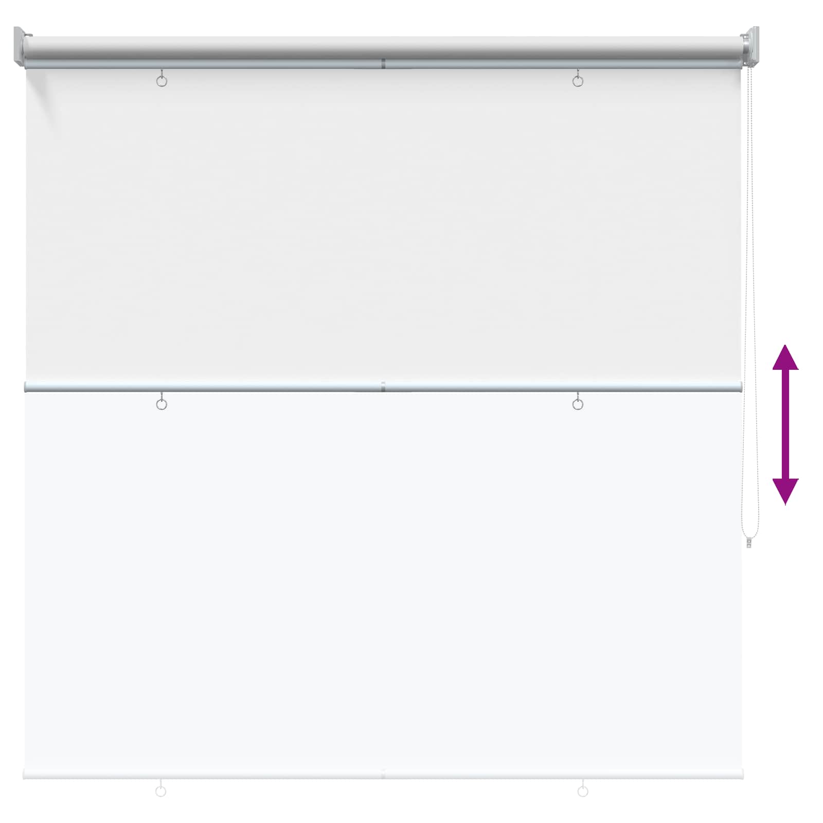Buitenrolgordijn UV-bescherming Wit 125 x 230 cm (B x H) – afbeelding 8