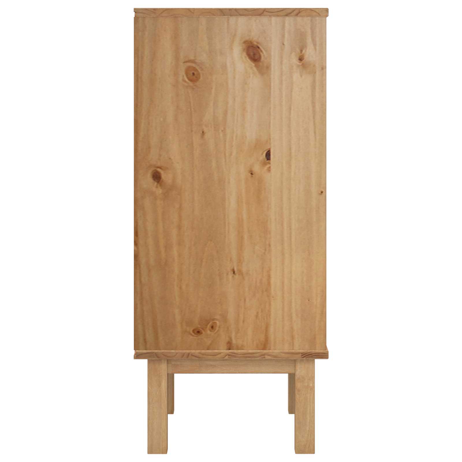 Ladekast met lade OTTA Zwart 45 x 39 x 90 cm Massief grenenhout – afbeelding 5