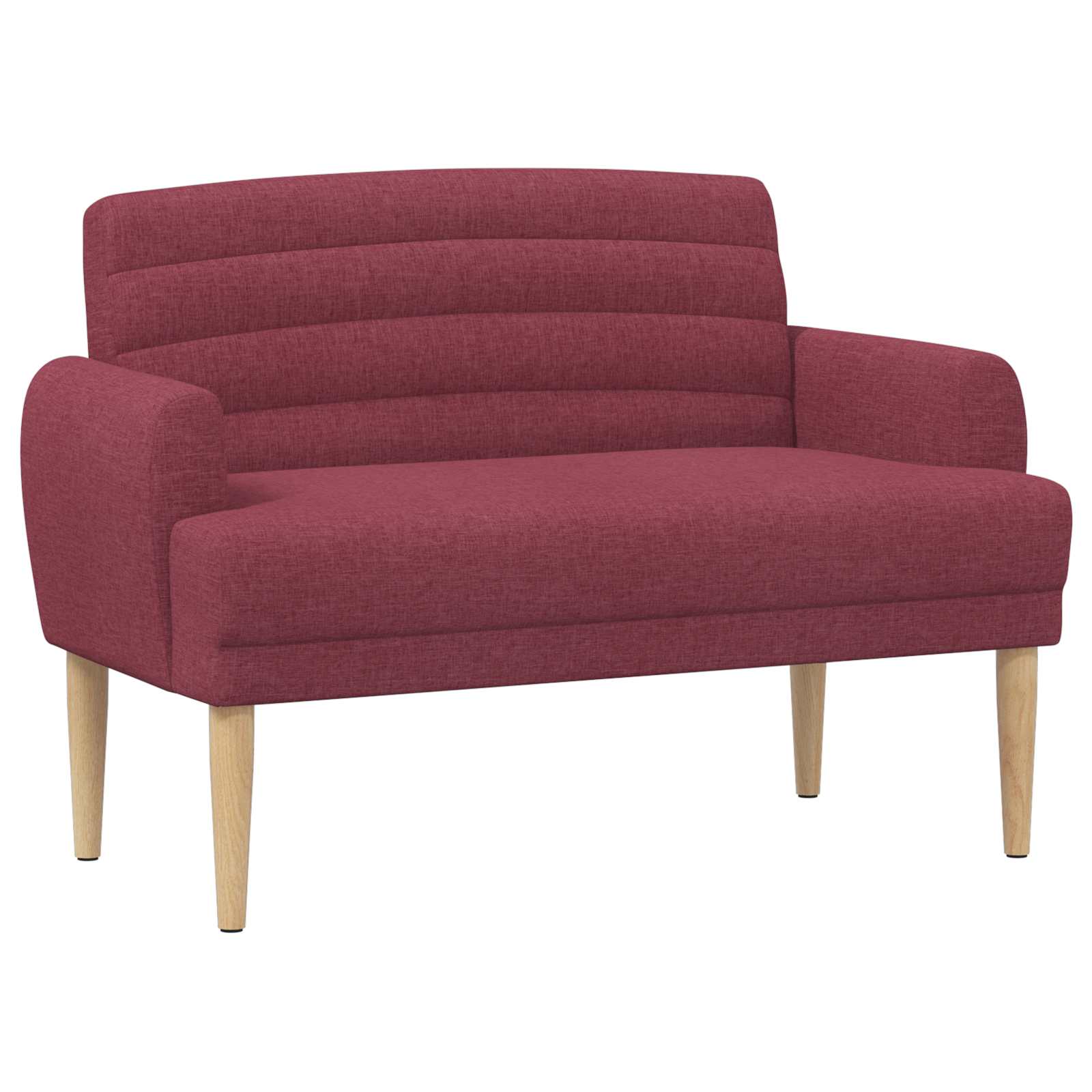 Loungebank met knopencomfort Wijnrood 116 x 67 x 80 cm Stof