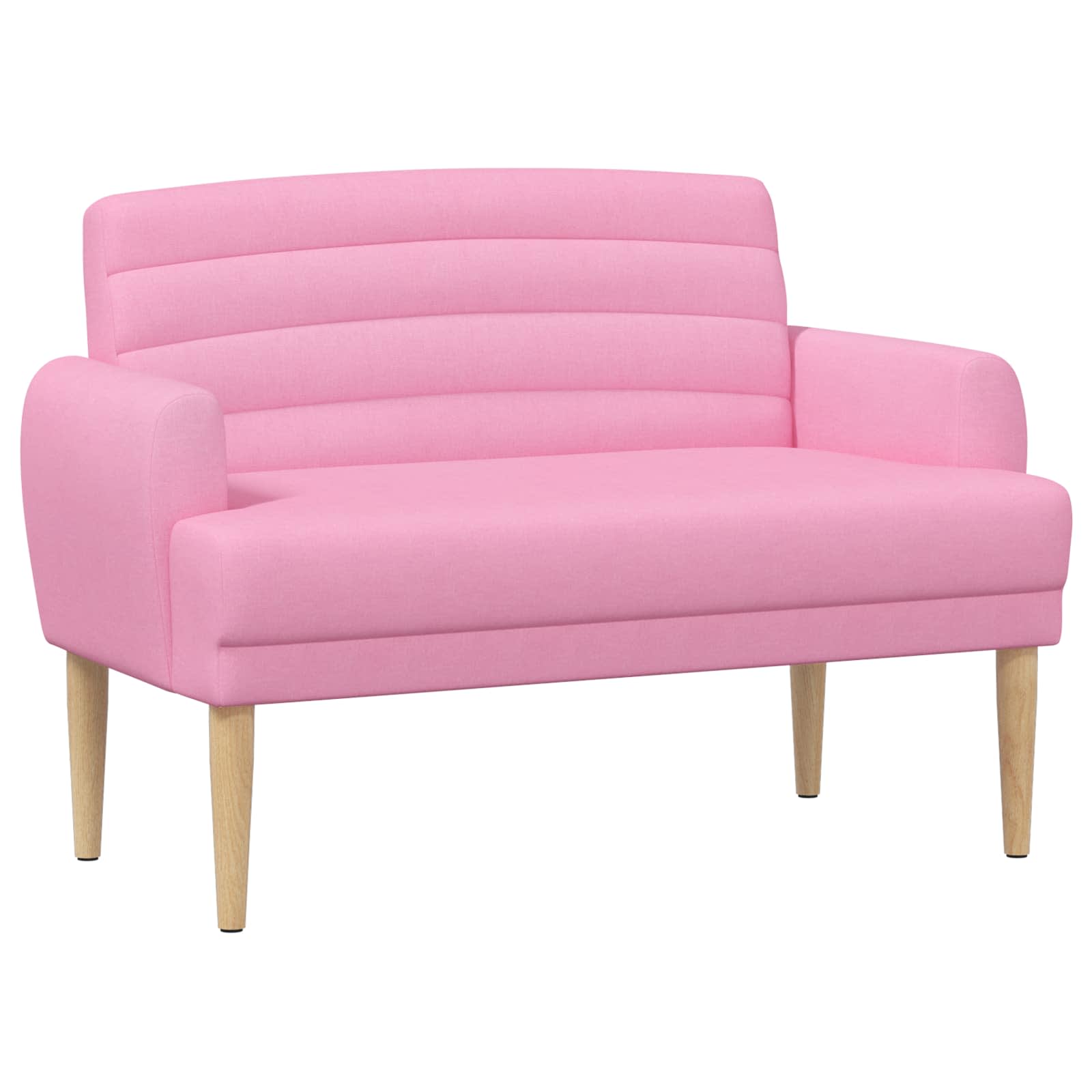 Loungebank met knopencomfort Roze 116 x 67 x 80 cm Stof – afbeelding 1
