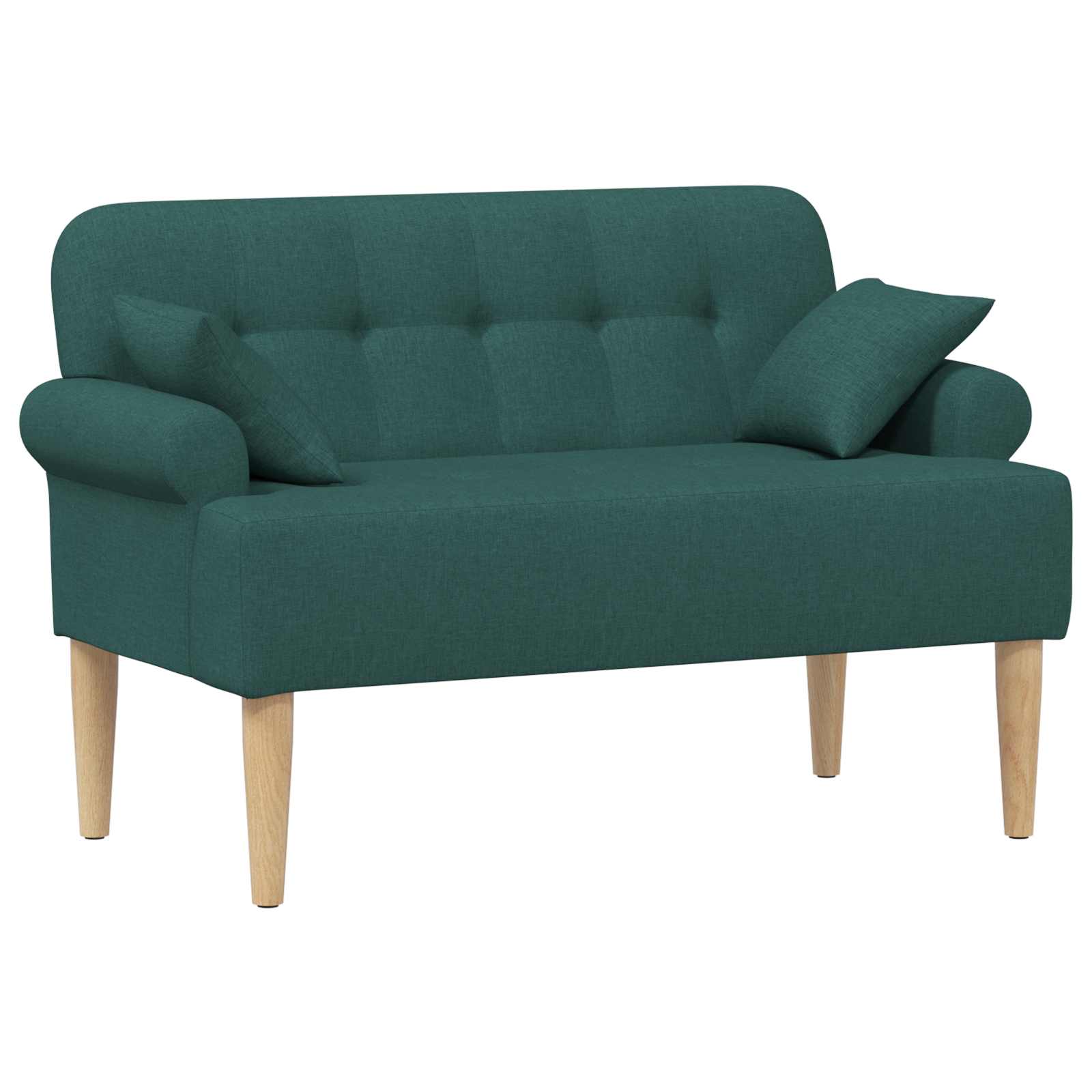 Loungebank met knopencomfort Donkergroen 120 x 65 x 79 cm Stof – afbeelding 1