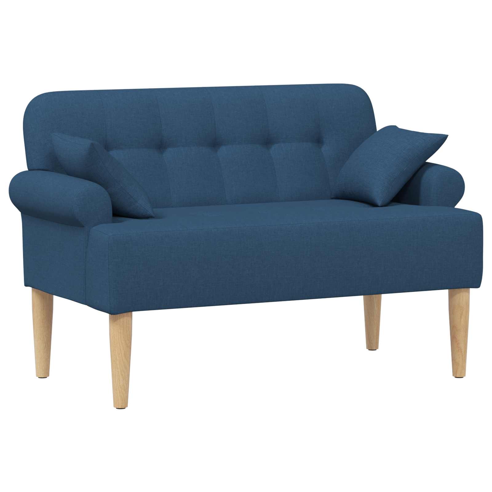 Loungebank met knopencomfort Blauw 120 x 65 x 79 cm Stof