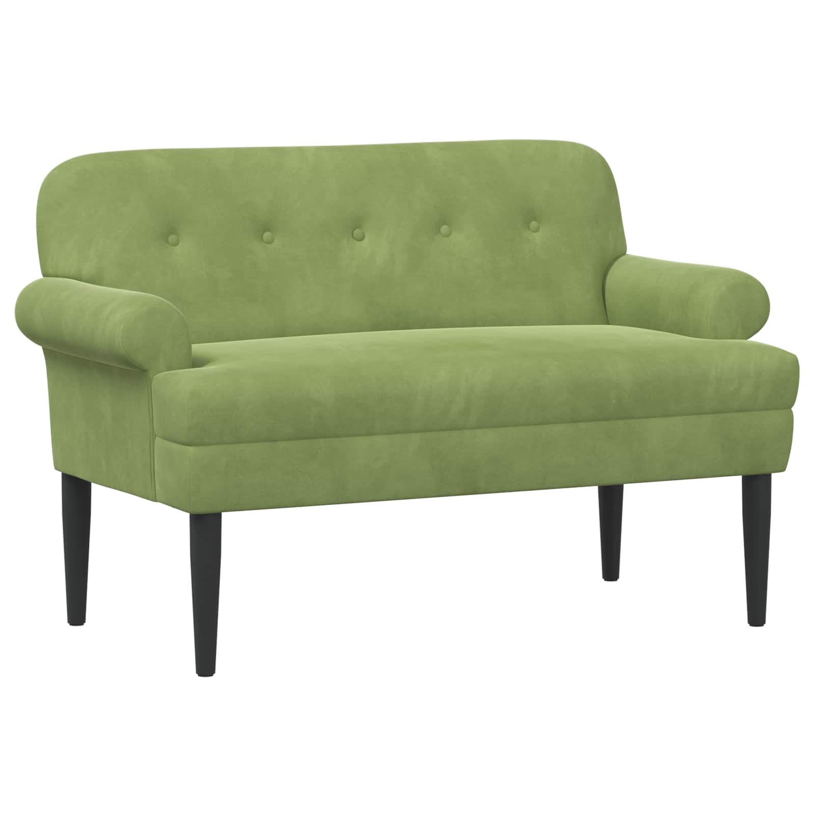 Loungebank met knopencomfort Lichtgroen 120 x 66 x 78 cm – afbeelding 1
