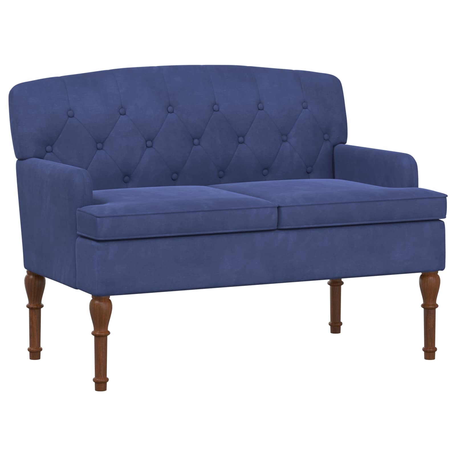 Loungebank met knopencomfort Politieblauw 111 x 65 x 79 cm