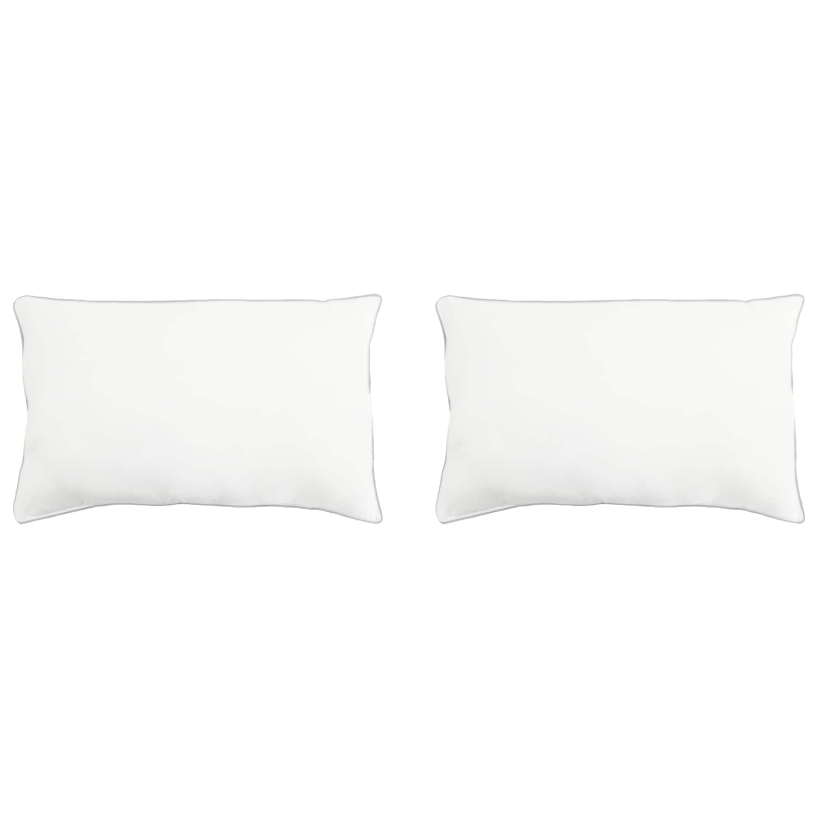 Hoofdkussen 2 pcs Wit 40 x 80 cm Bamboevezel