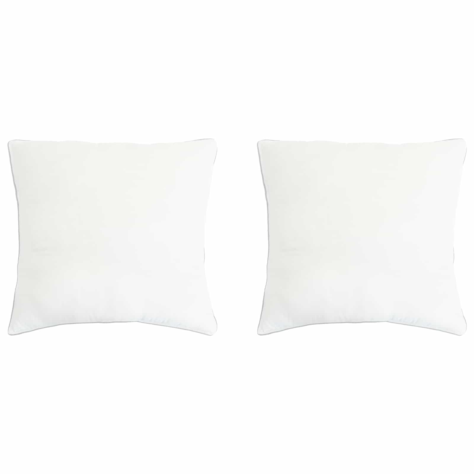 Hoofdkussen 2 pcs 80 x 80 cm Bamboevezel Wit
