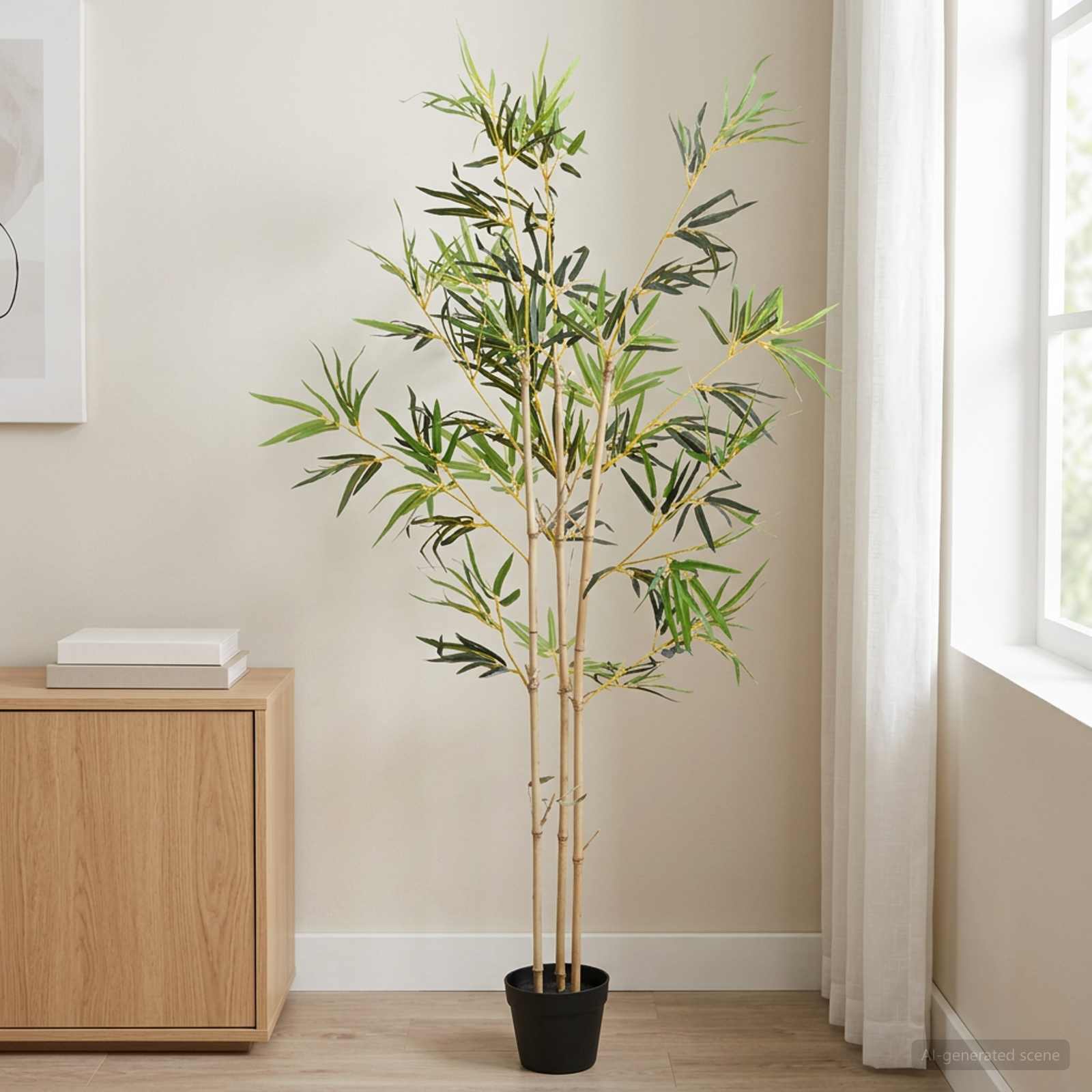 Nepp Bambo Boom Groen 55 x 16 x 150 cm Stof en Bamboe