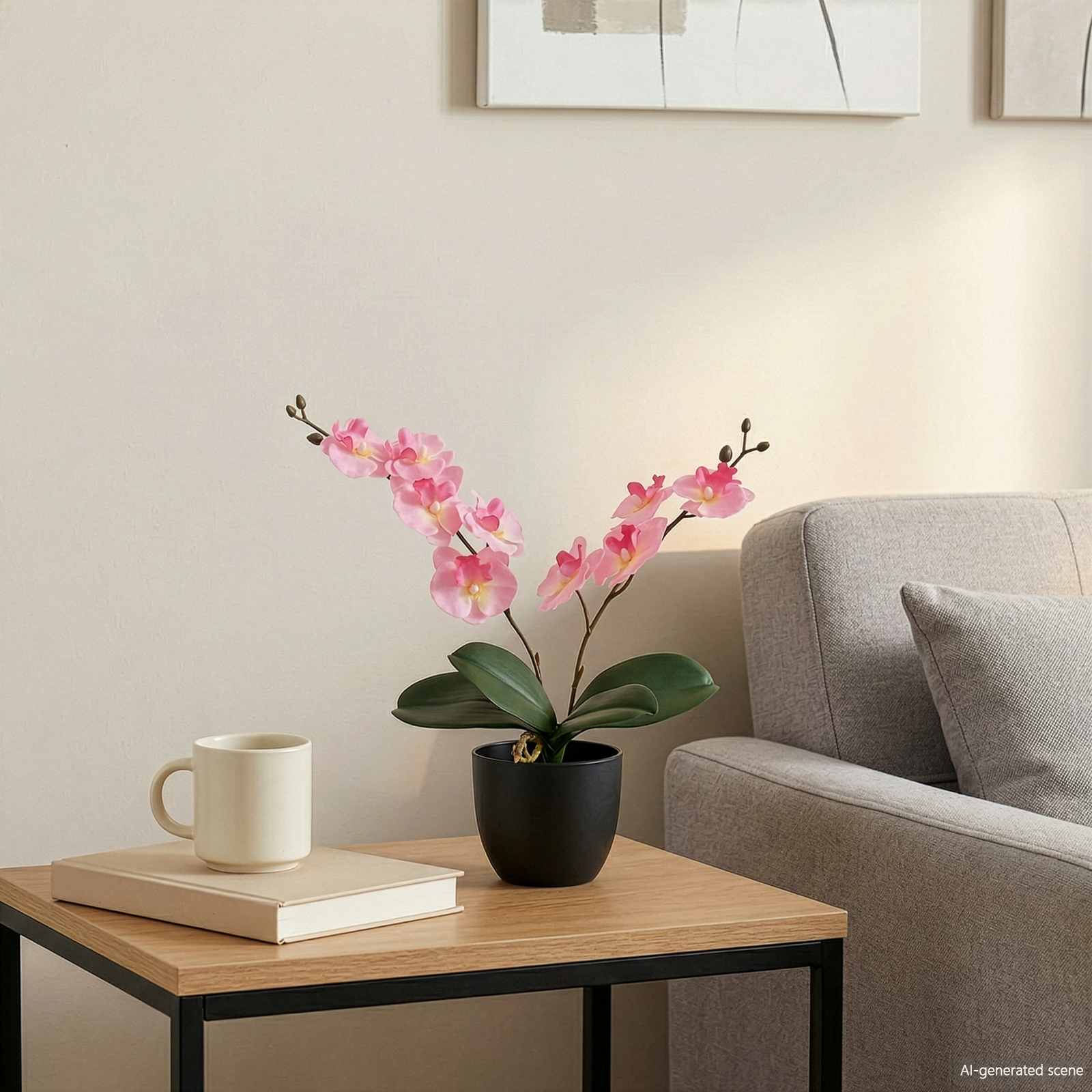 Kunstorchidee Plant Roze 36 x 10 x 30 cm Stof, PE en PEVA