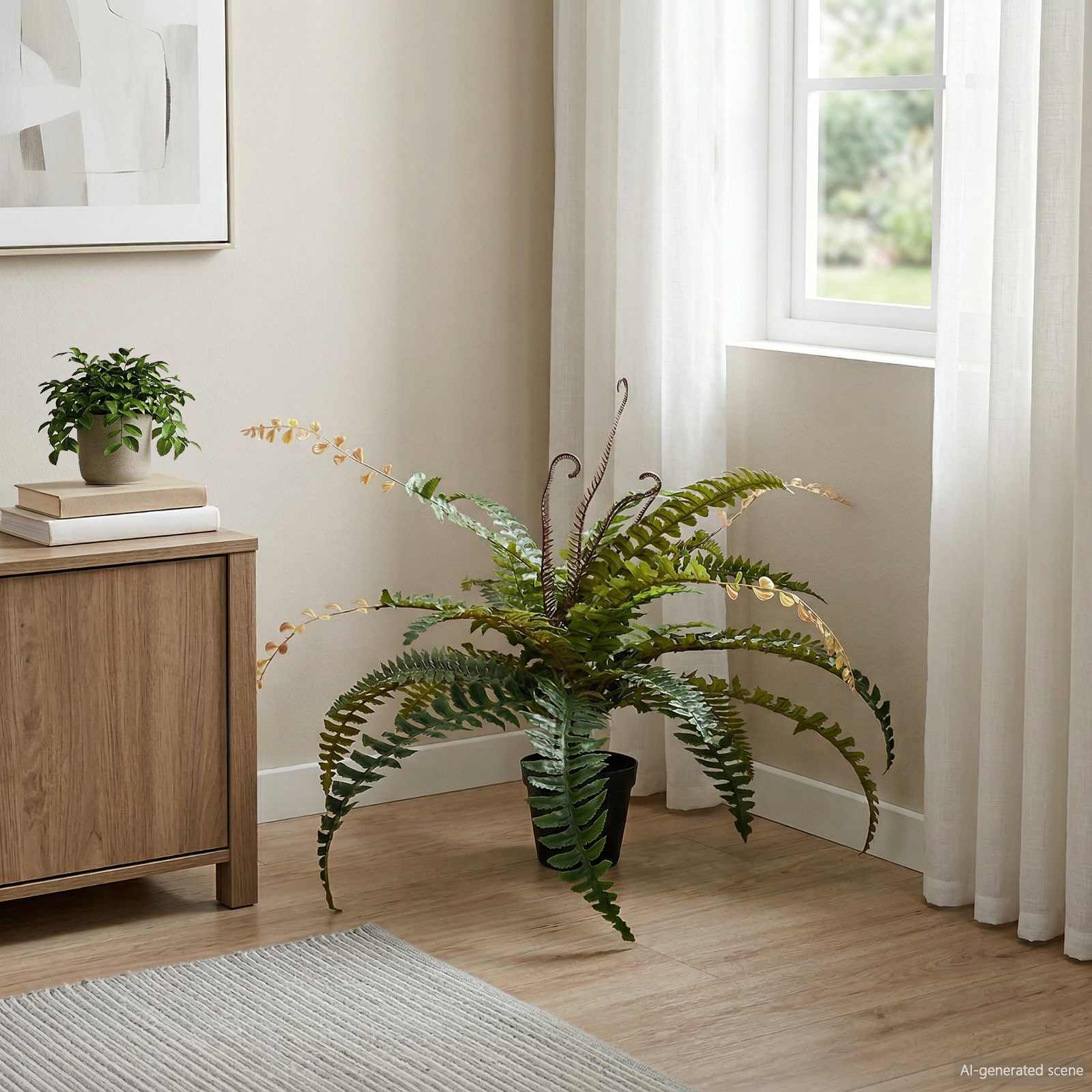 Kunstmatige Varenboom Groen 58 x 13 x 60 cm Stof en PE