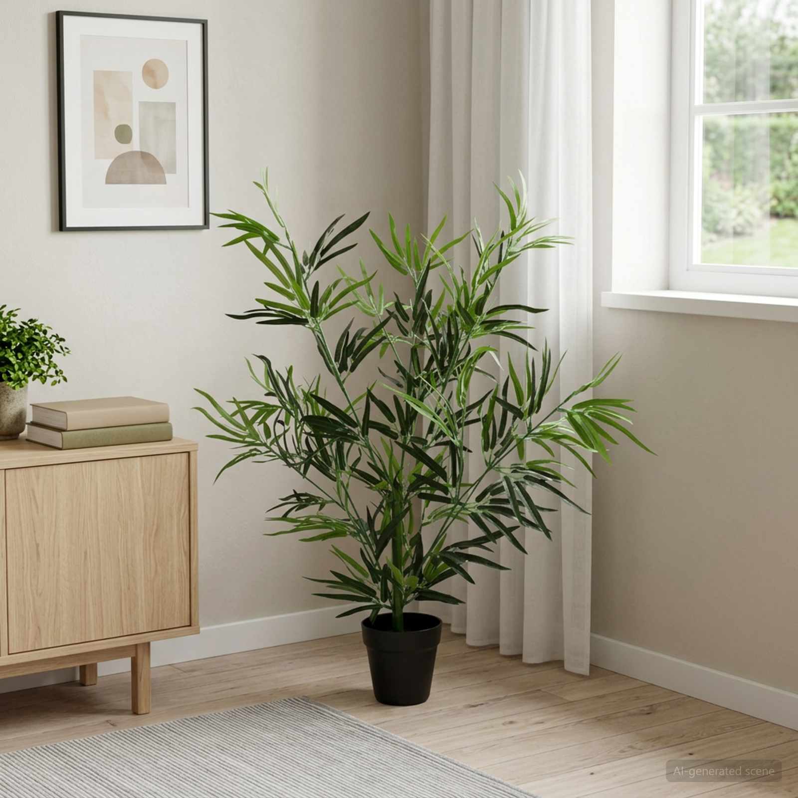 Nepp Bambo Boom Groen 90 x 14 x 80 cm Stof en Bamboe