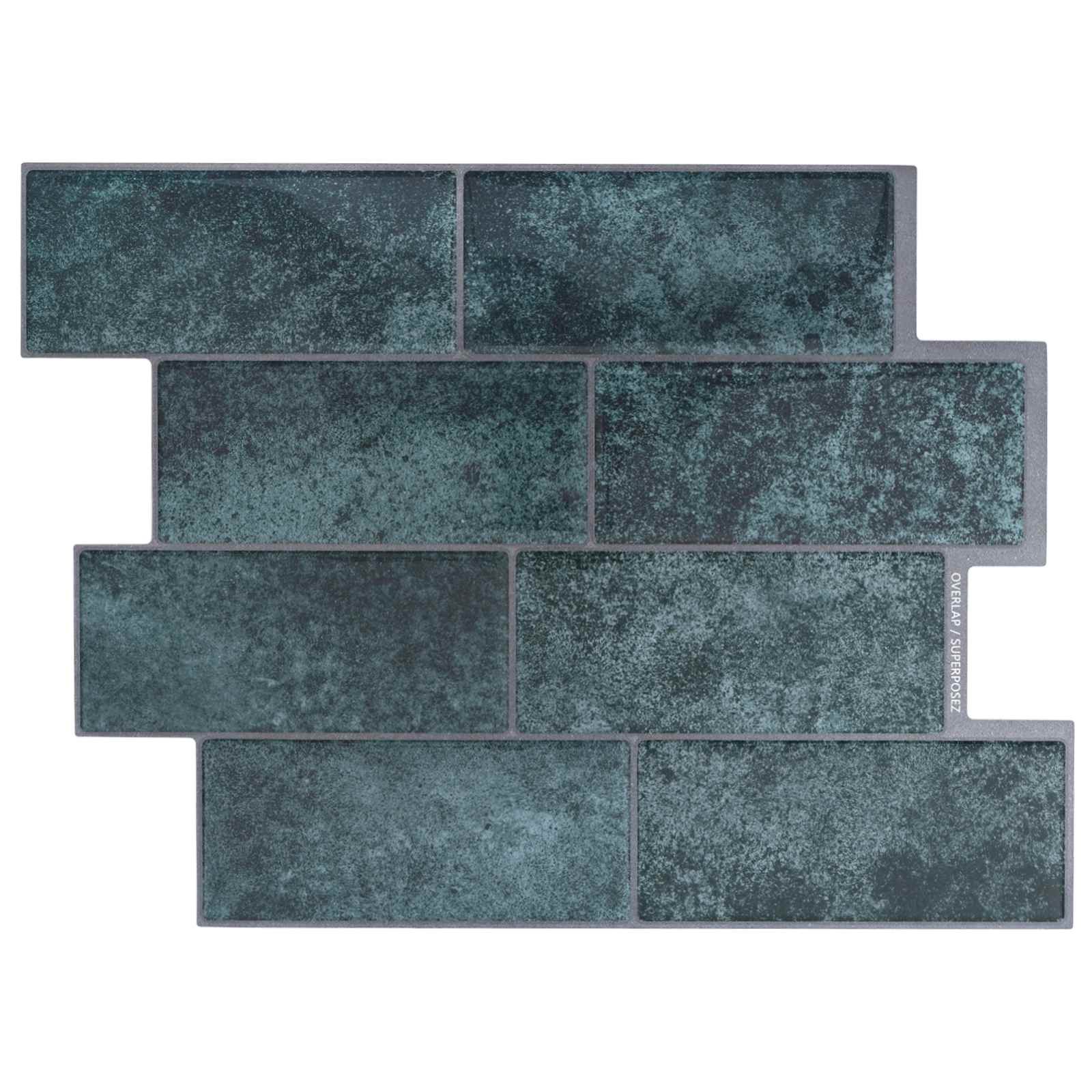 Subway Tegel 50 pcs Blauw Groen 29 x 21 cm Polyurethaan en PET – afbeelding 1