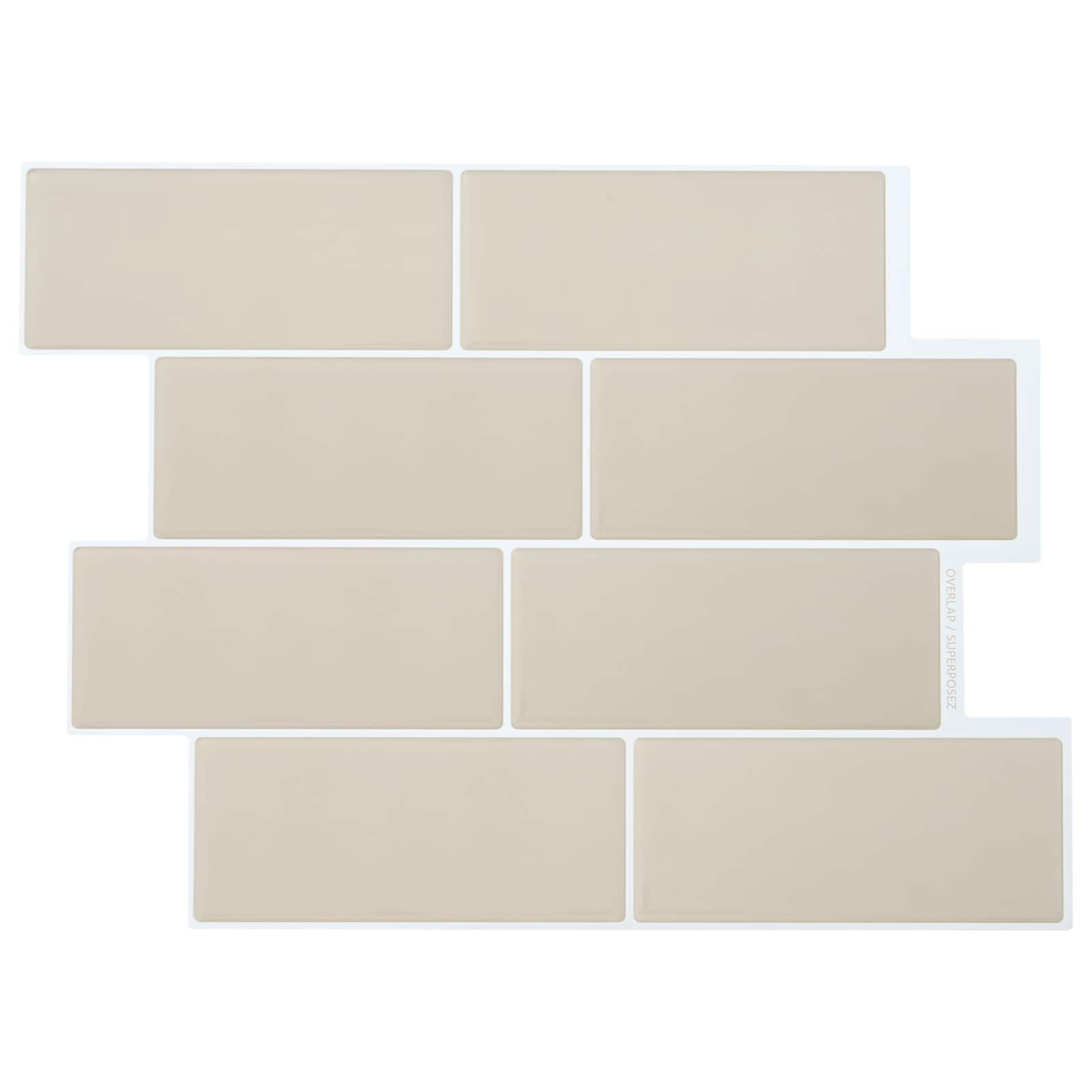 Subway Tegel 50 pcs Beige 29 x 21 cm Polyurethaan en PET