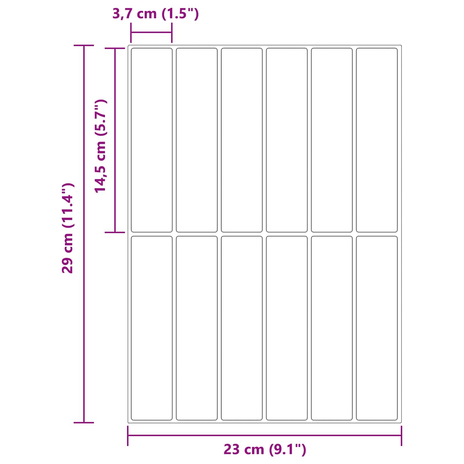 Rechthoekige Tegel 20 pcs Grijs groen 29 x 23 x 0,08 cm – afbeelding 10
