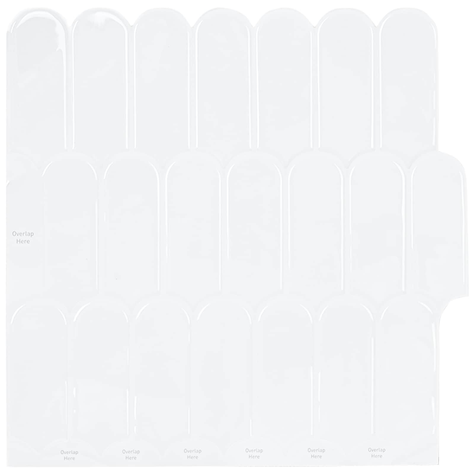 Veer Tegel 20 pcs Wit 30 x 30 cm Polyurethaan en PET