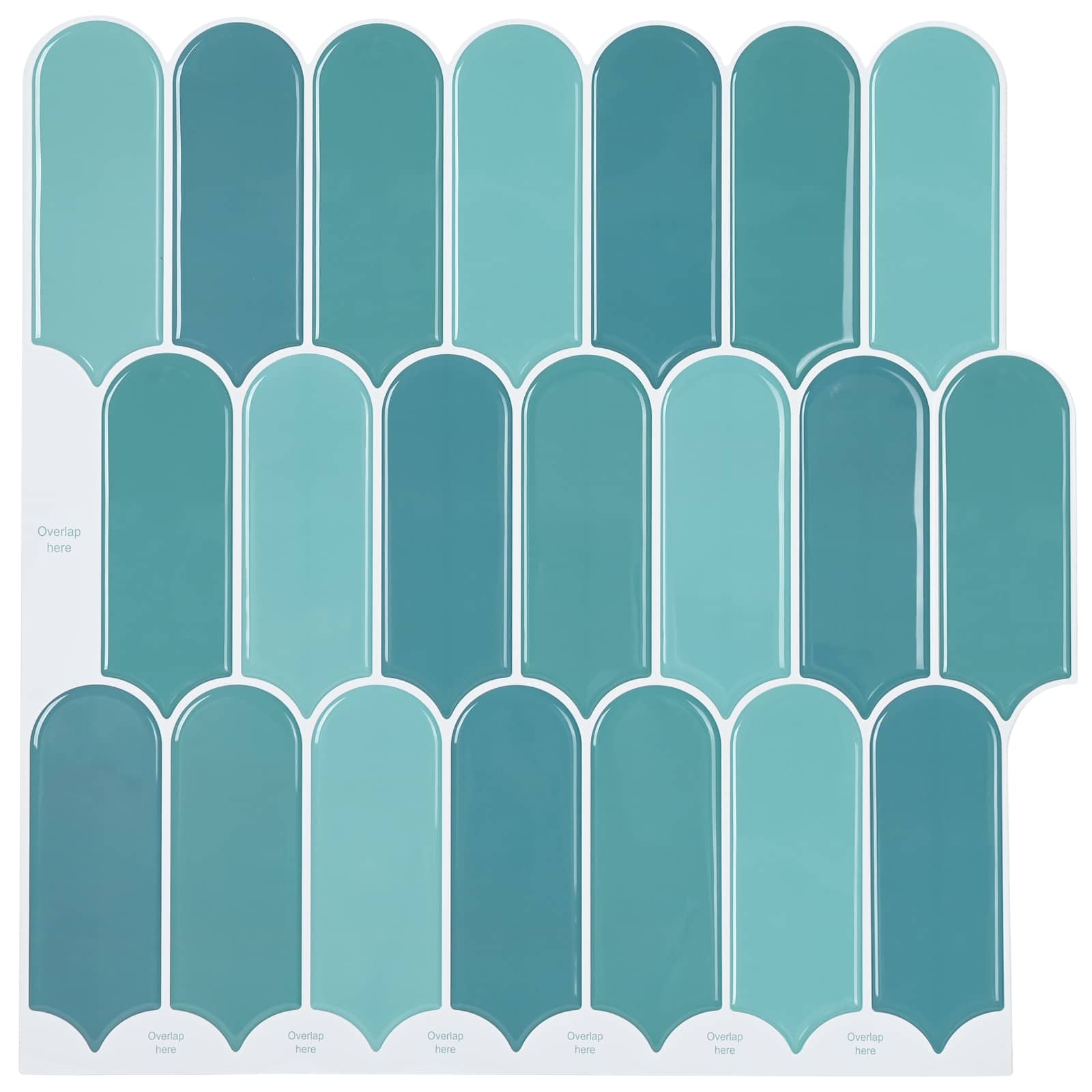 Veer Tegel 10 pcs Blauw 30 x 30 cm Polyurethaan en PET