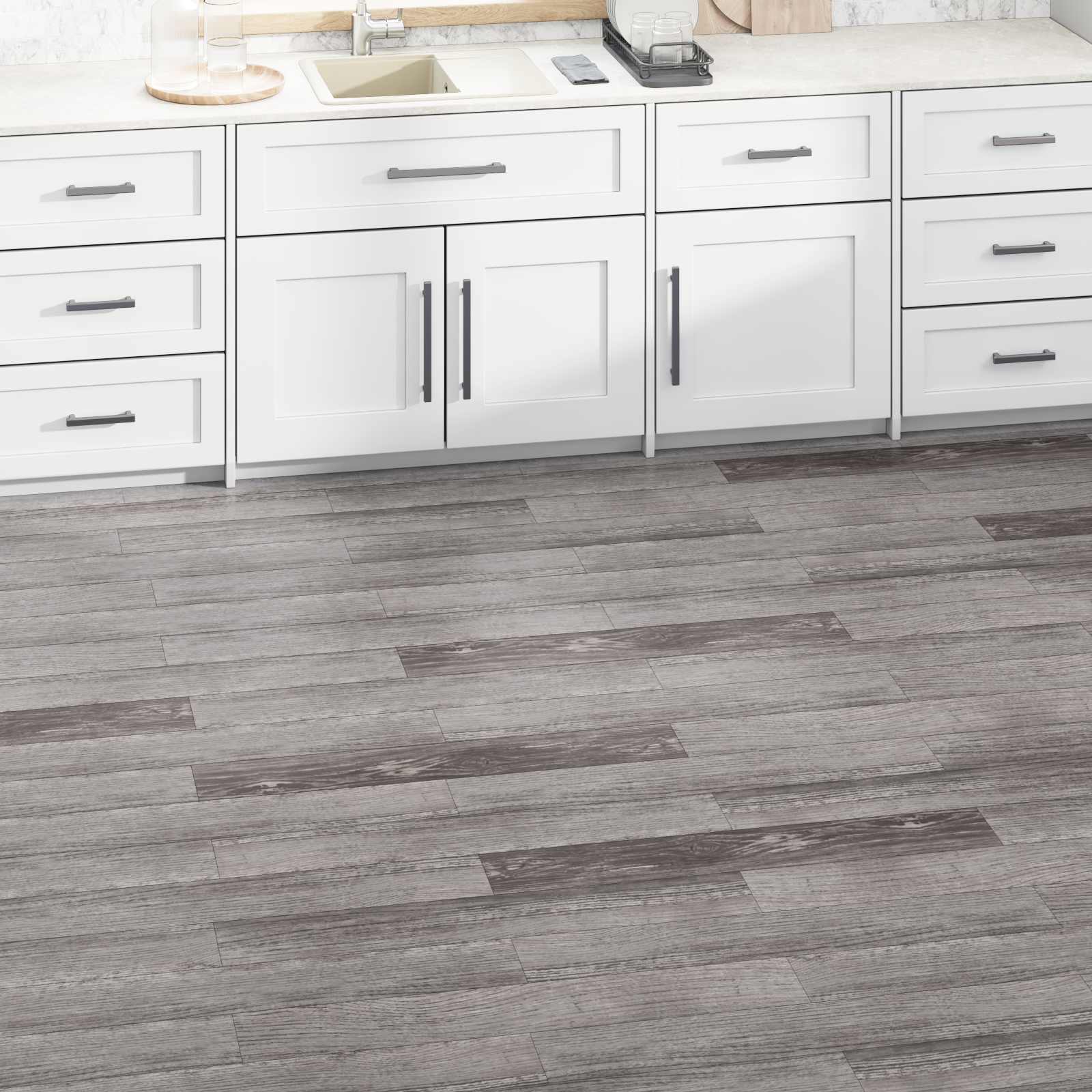 Vloerplanken 5,02 m² 36 pcs PVC Gestreept houtlook