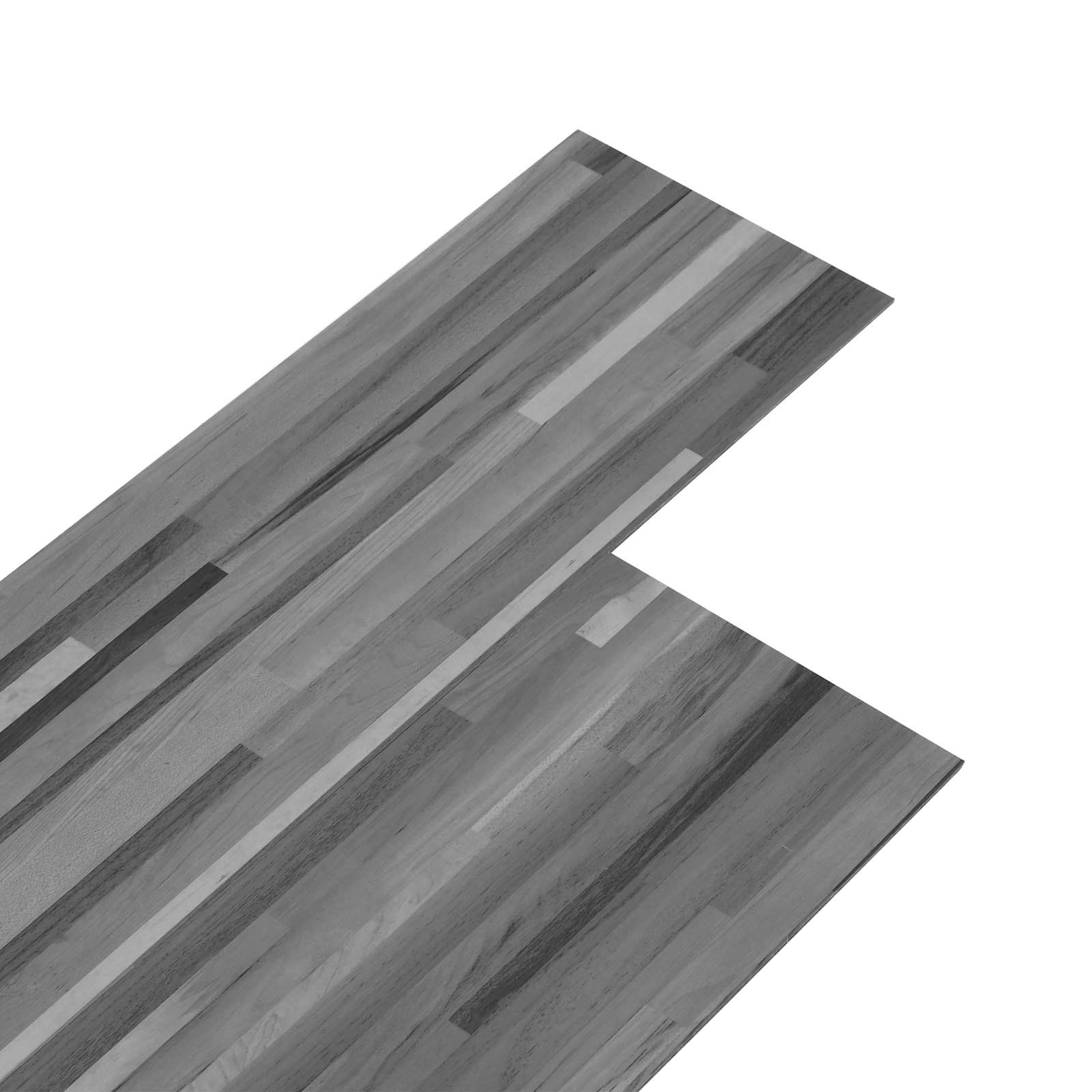 Zelfklevende Vloerplank 32 pcs Gestreept Grijs 4,46 m² PVC