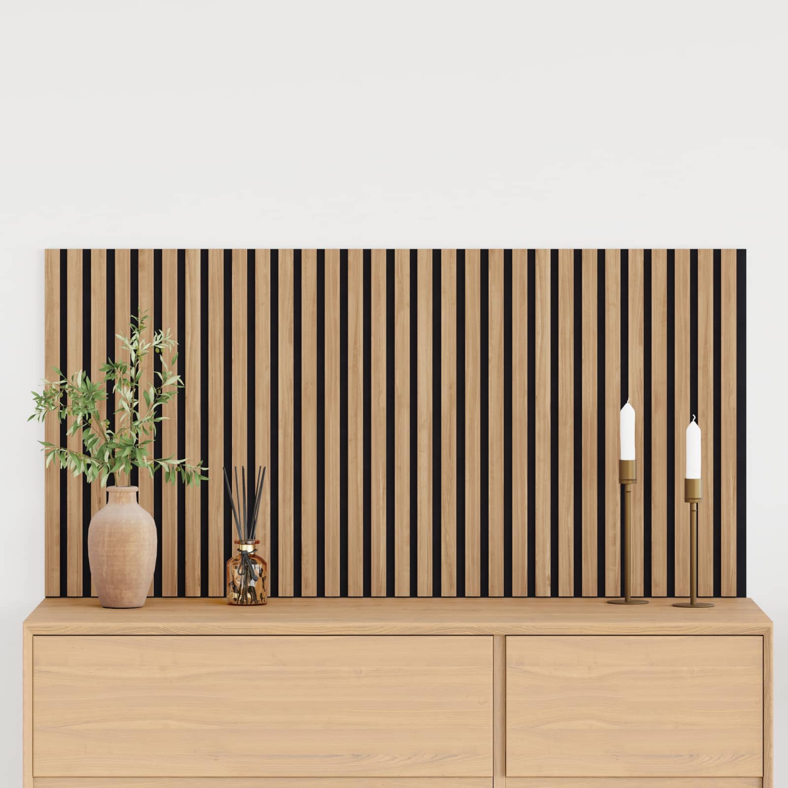 Wandpanelen 2 pcs Naturel 60,5 x 60 cm