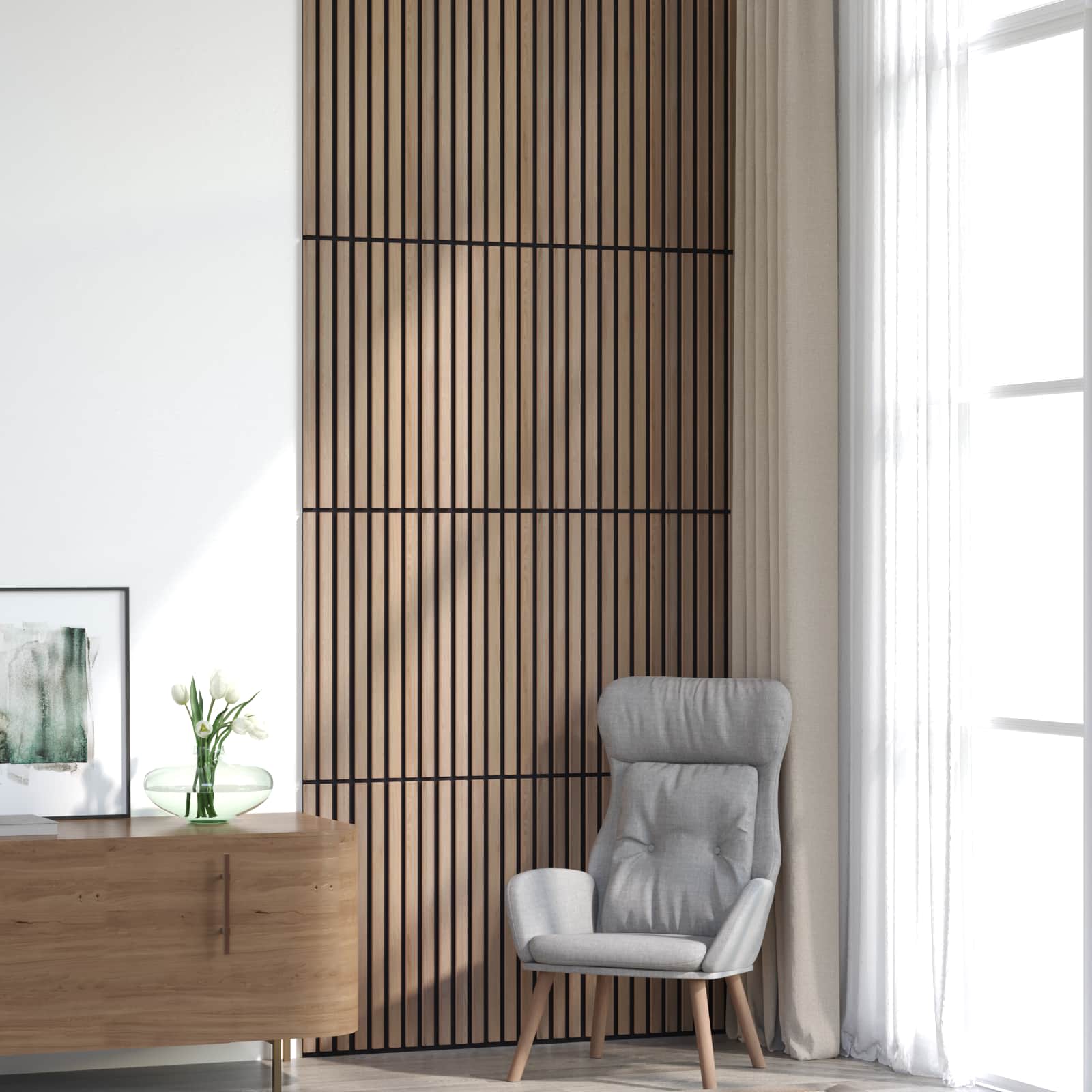 Wandpanelen 8 pcs Bruin 60,5 x 60 cm
