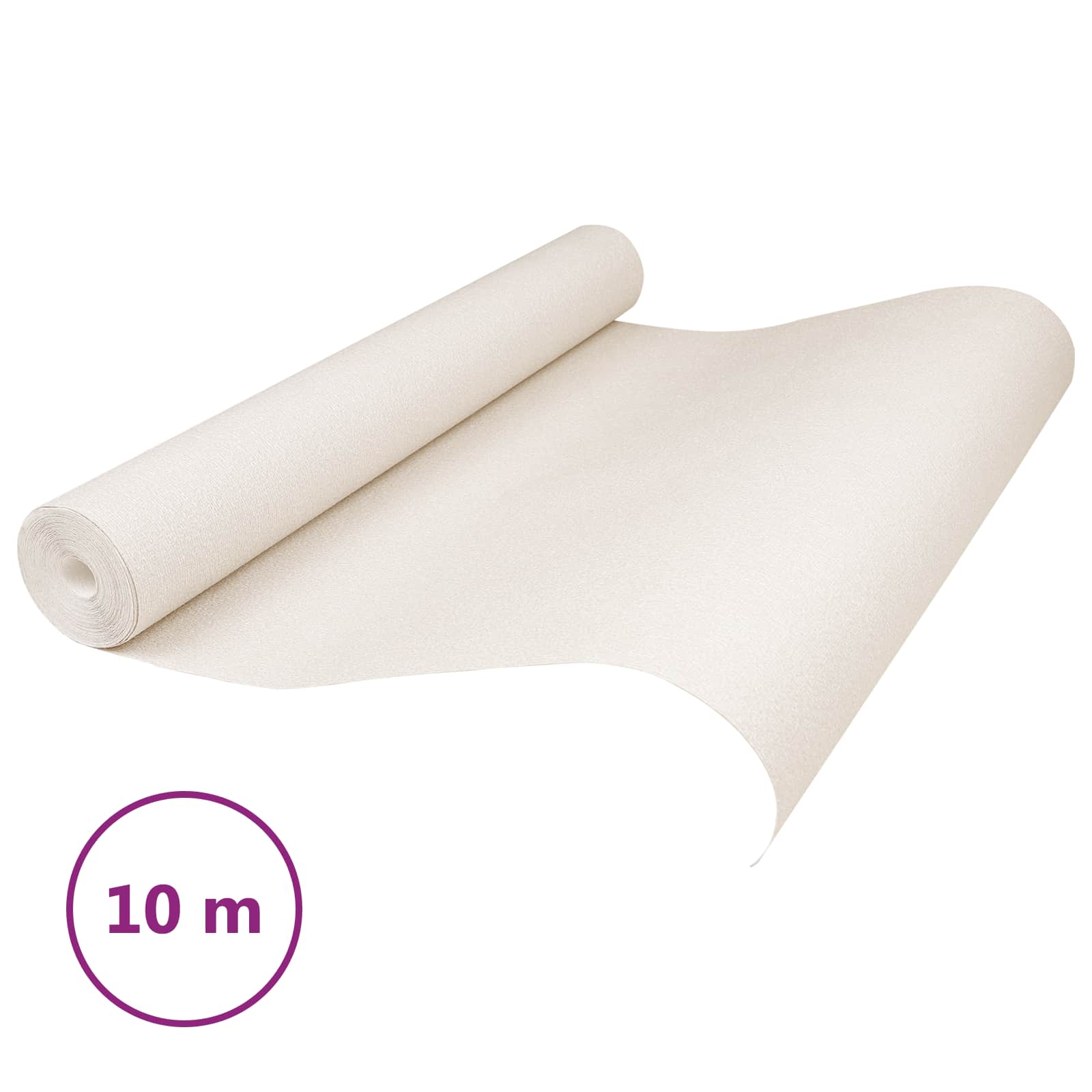 3D Vast Behang Crèmekleurig 10 x 0,53 m Non-Woven Stof – afbeelding 2