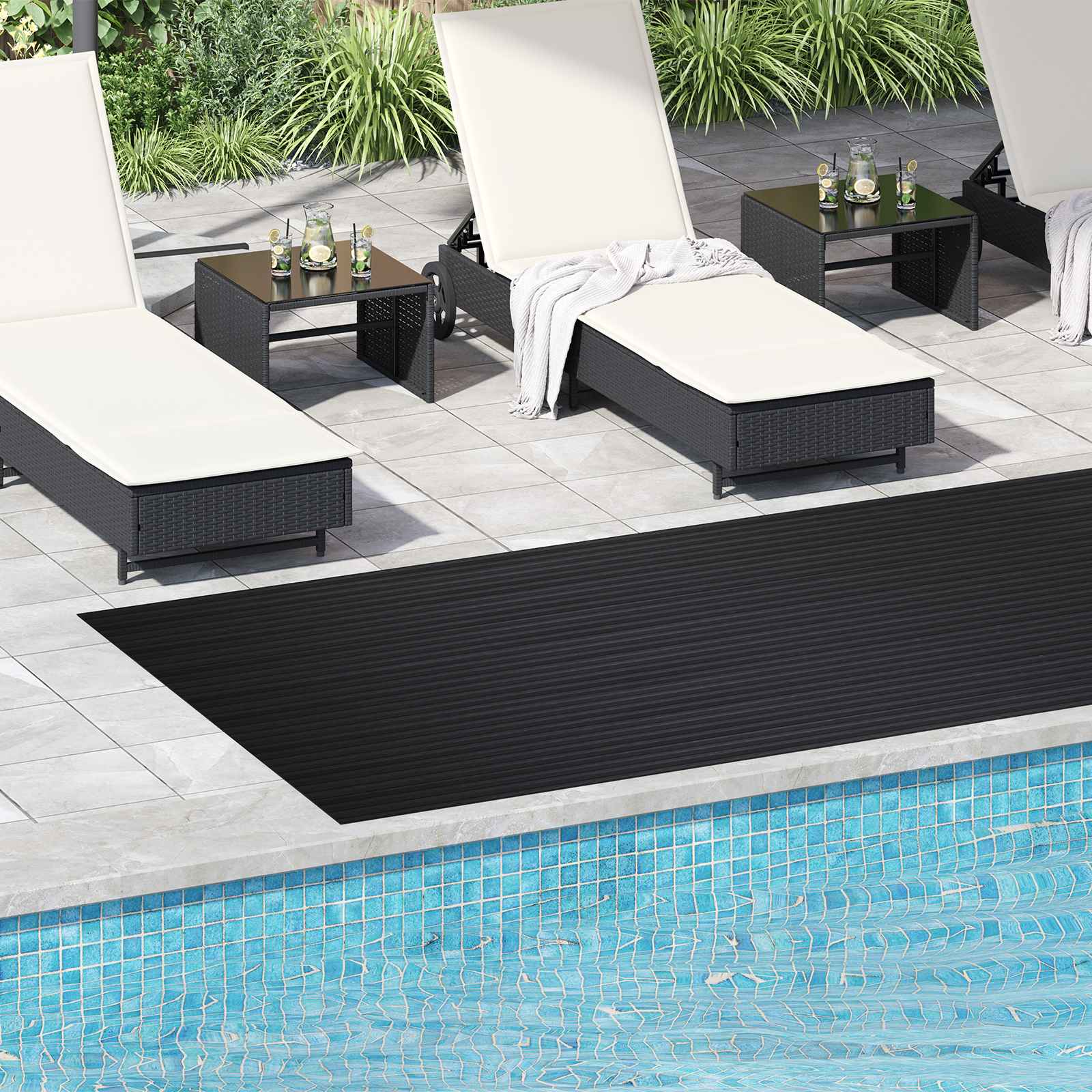 Vloermat Zwart 1,5 x 4 m Rubber