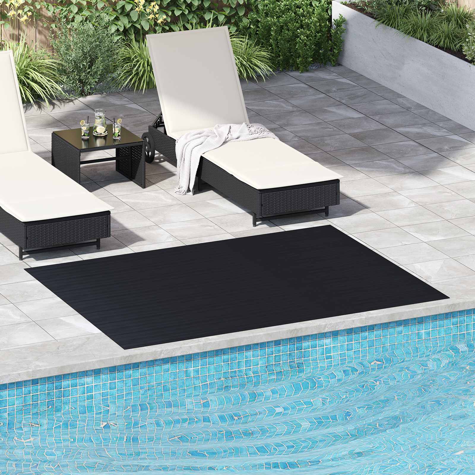 Vloermat Zwart 1,5 x 2 m Rubber