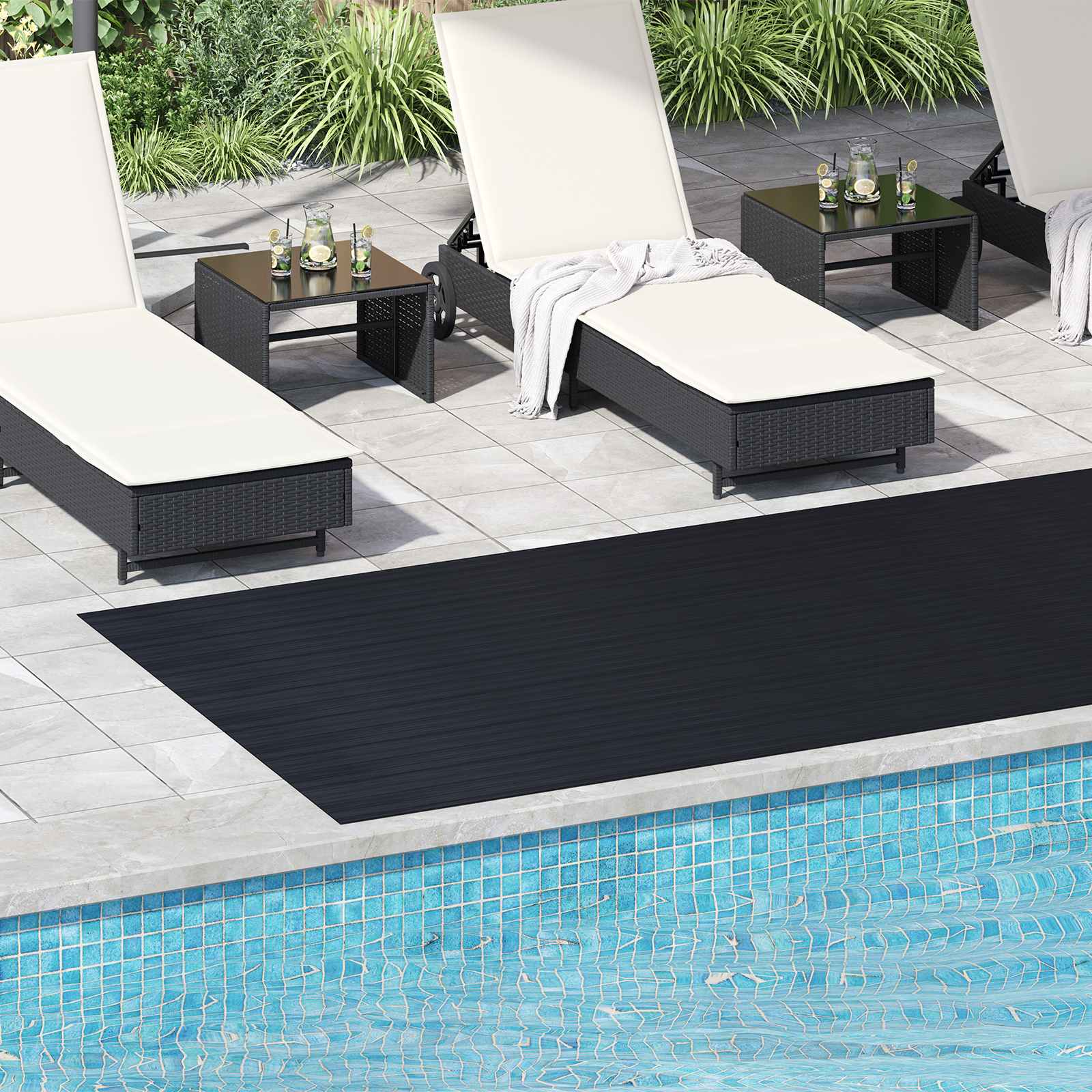Vloermat Zwart 1,5 x 4 m Rubber