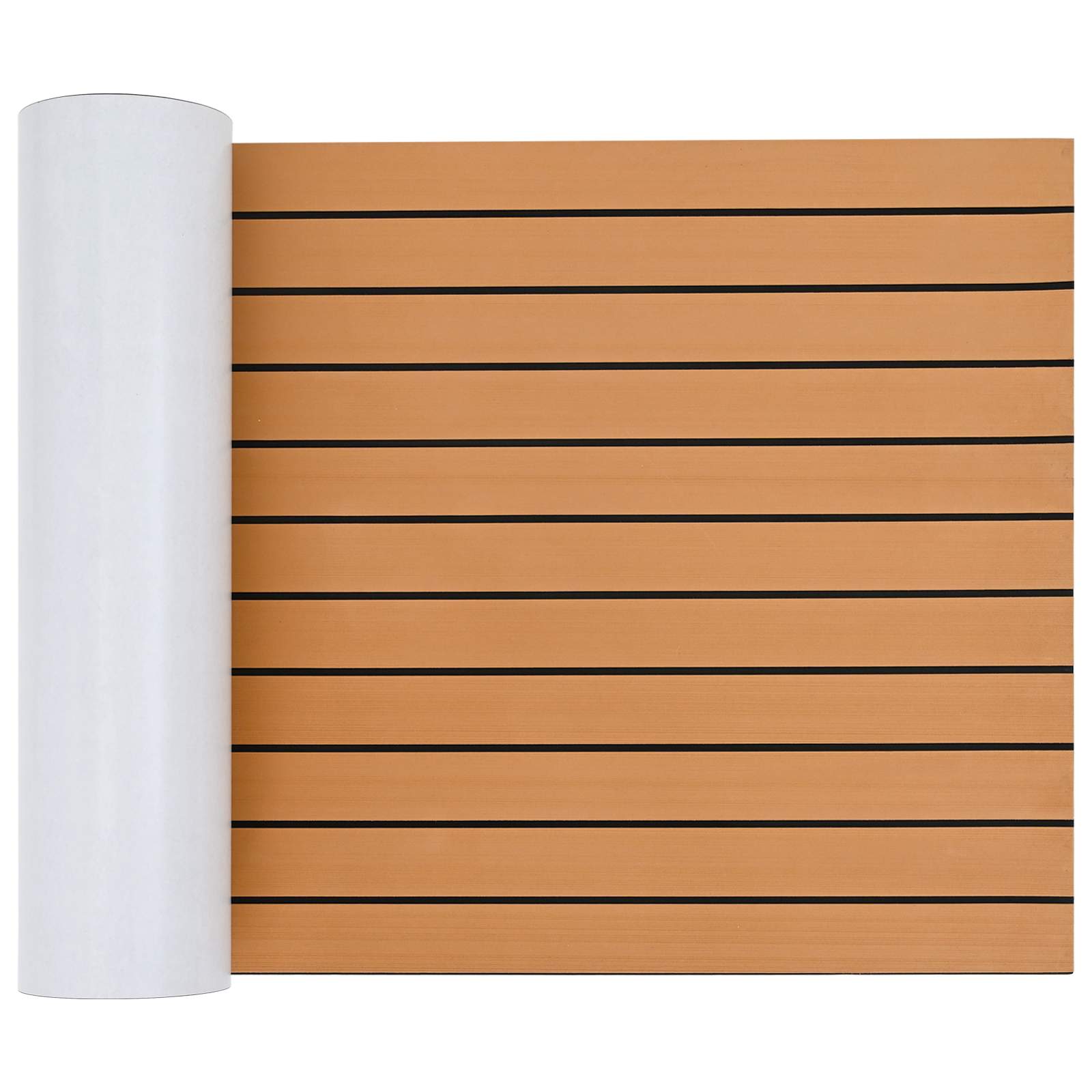 Bootmat Gestreept Bruin en zwart 240 x 60 cm EVA
