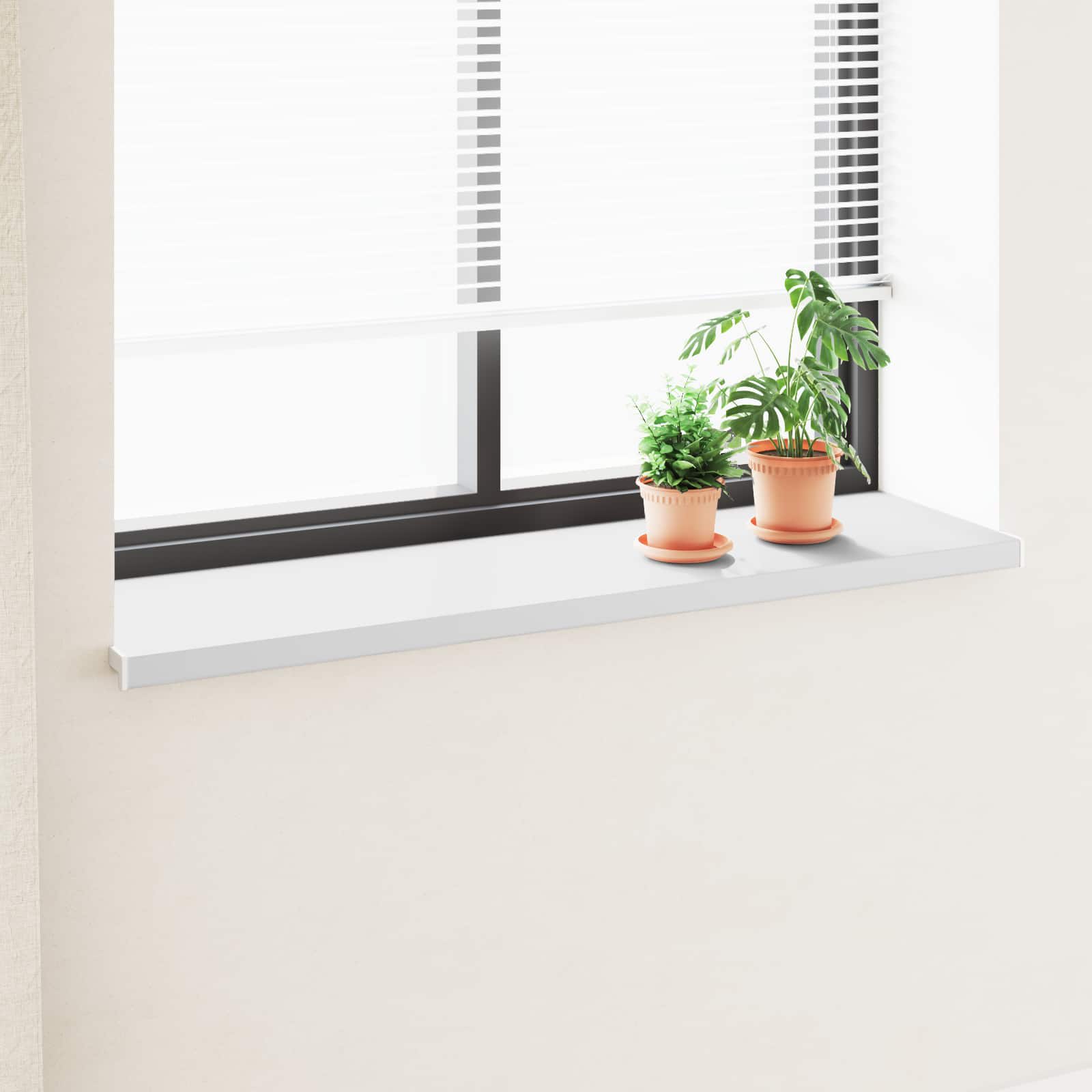 Raamsokkel Wit 120 x 40 x 4,5 cm PVC