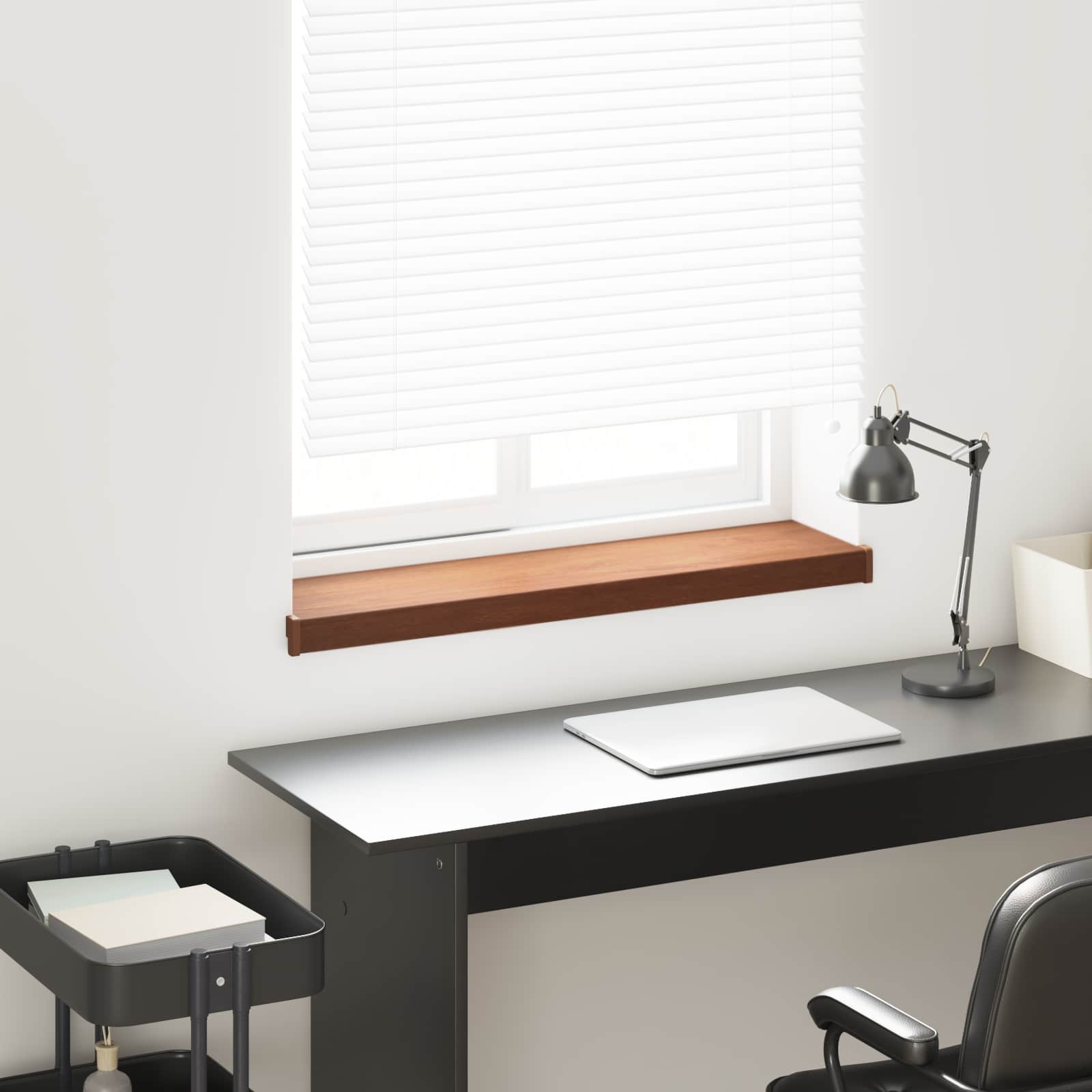 Raamsokkel Bruin hout 100 x 20 x 4,5 cm PVC